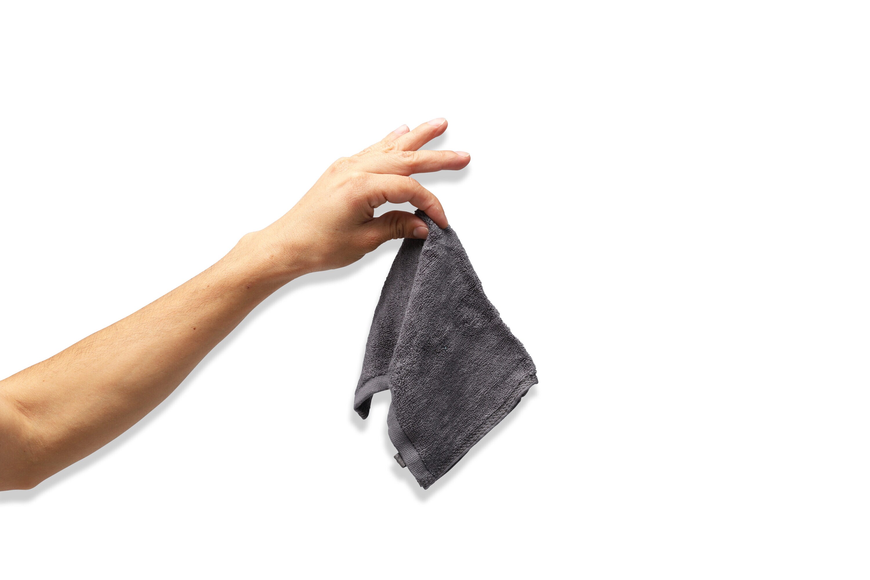 Toallas para bidé de bambú Brondell Omigo, Paquete de 6, Carbón
