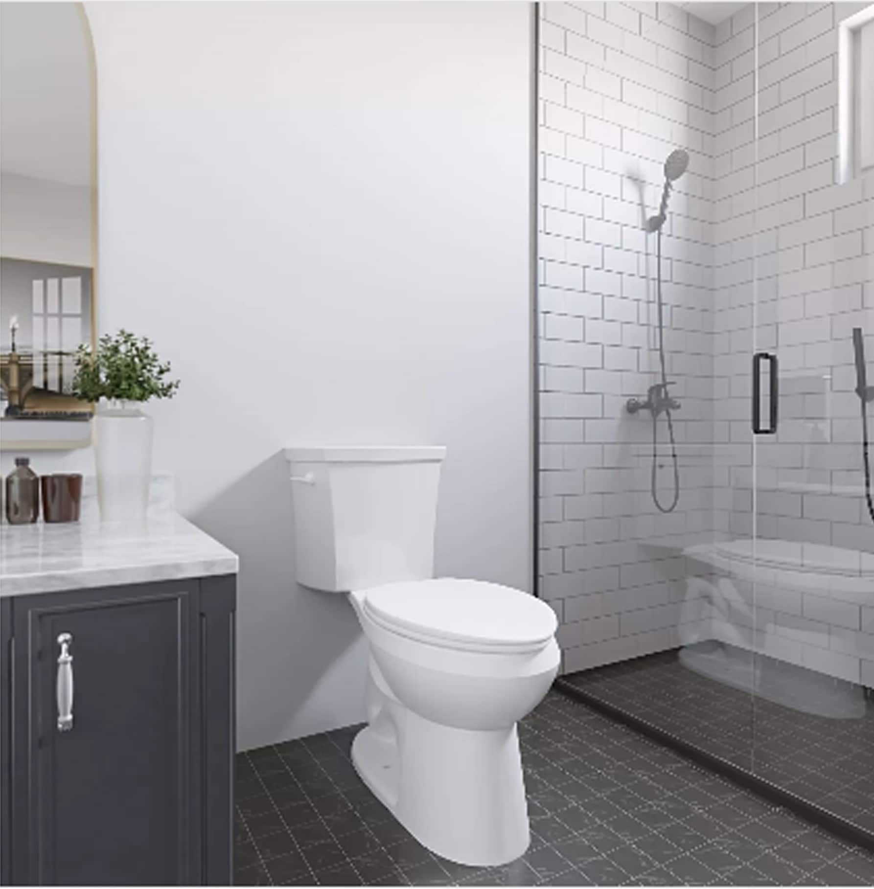 Taza de baño alargada altura de silla Niagara Sabre Blanco con descarga de 12 pulgadas - 33.0201.01