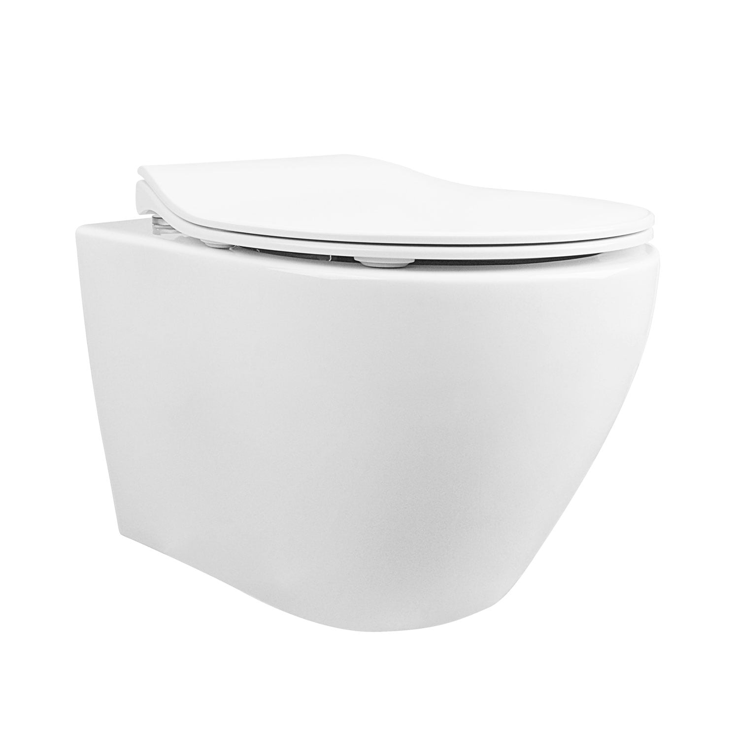 Taza de baño colgante alargada blanca DeerValley Liberty DV-1F0069