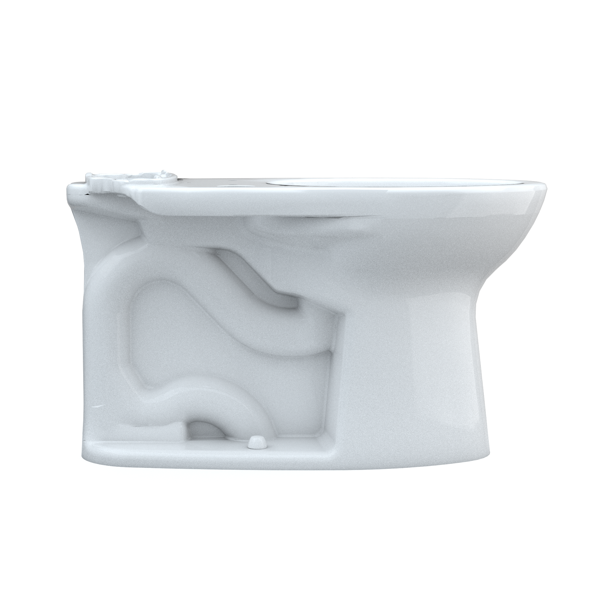 Taza de baño alargada de altura estándar en blanco de algodón TOTO Drake con descarga de 12 pulgadas - Artículo C776CEGT40-01