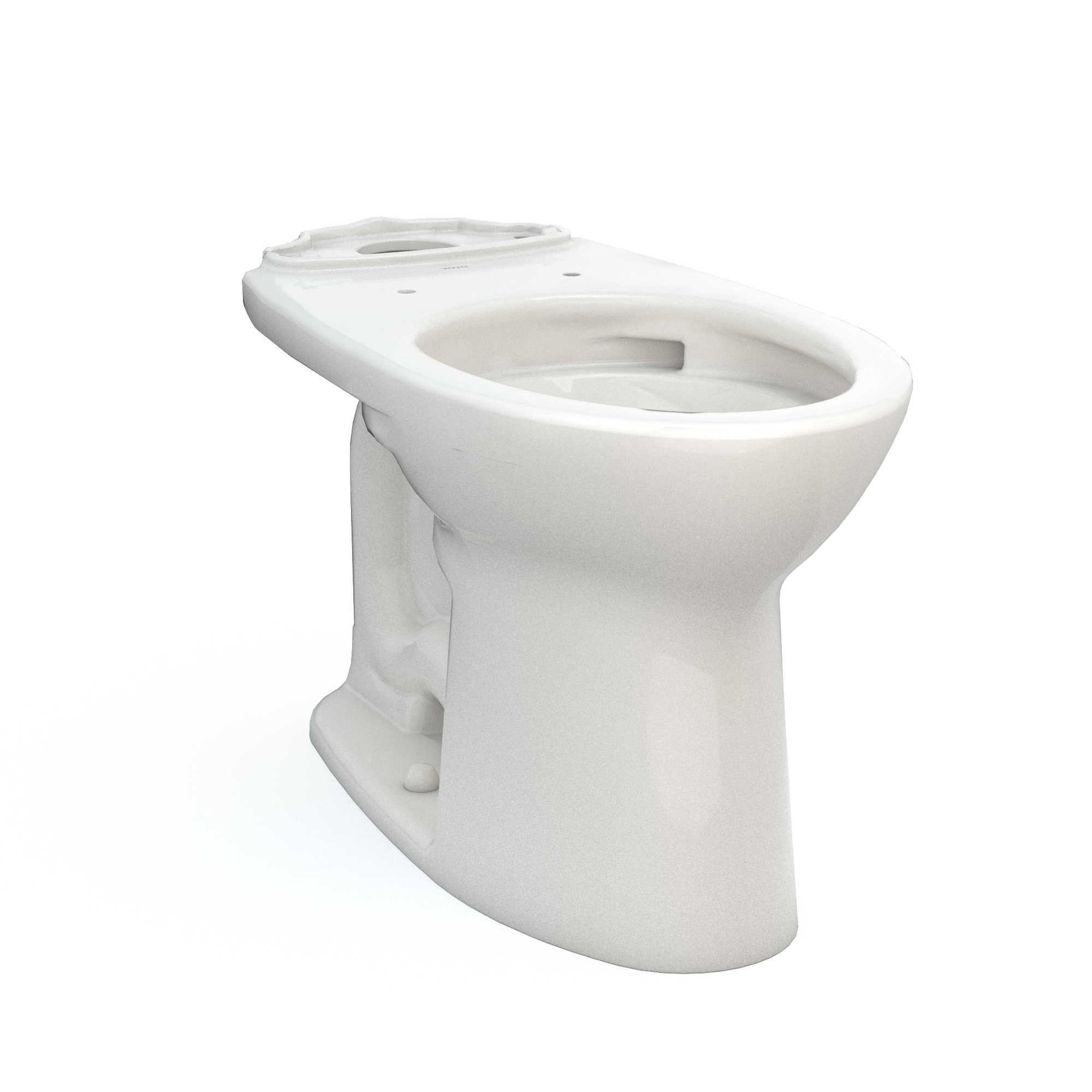 Taza de baño elongada estándar en color blanco colonial de TOTO Drake con altura estándar y descarga de 12 pulgadas - C776CEFG-11