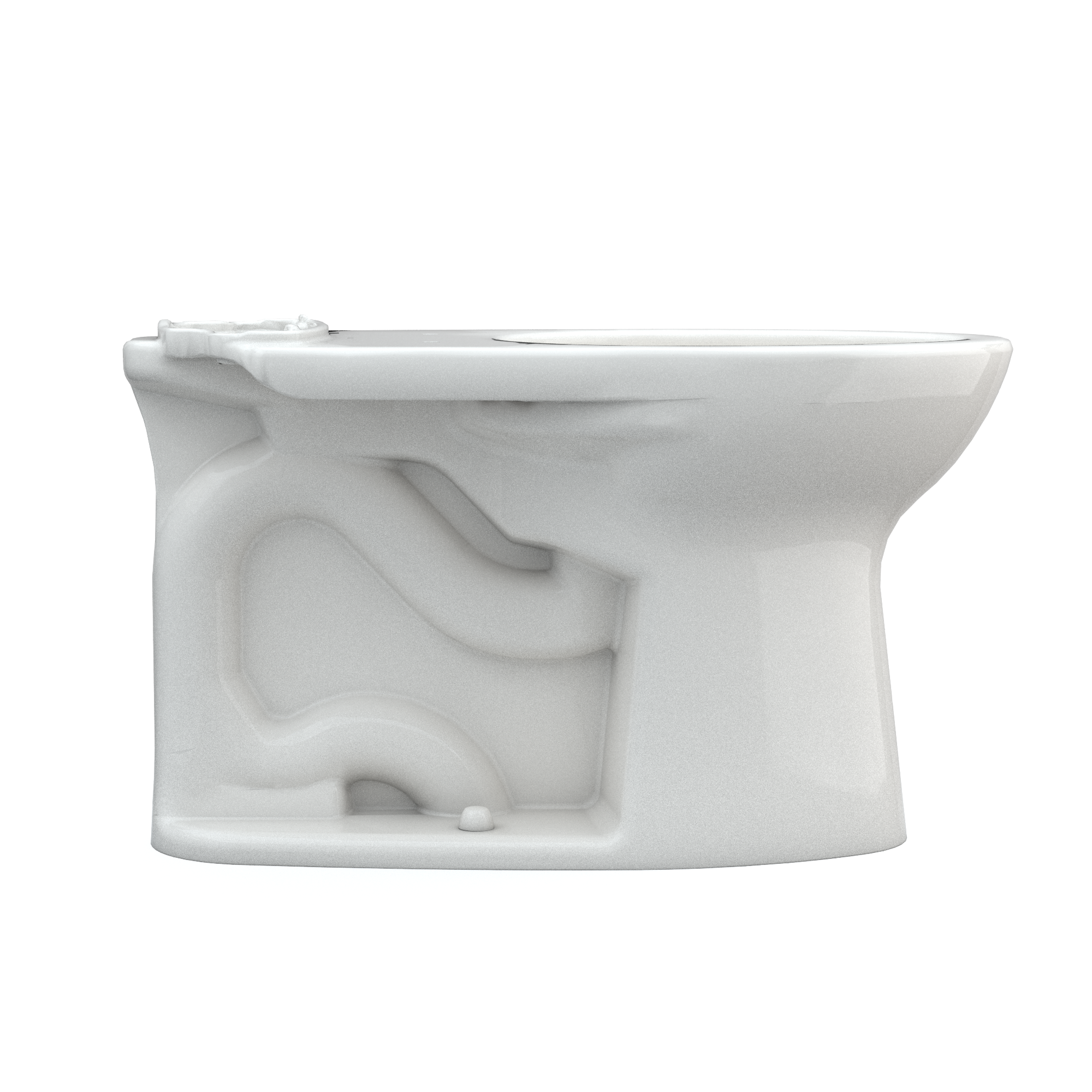 Taza de baño elongada estándar en color blanco colonial de TOTO Drake con altura estándar y descarga de 12 pulgadas - C776CEFG-11