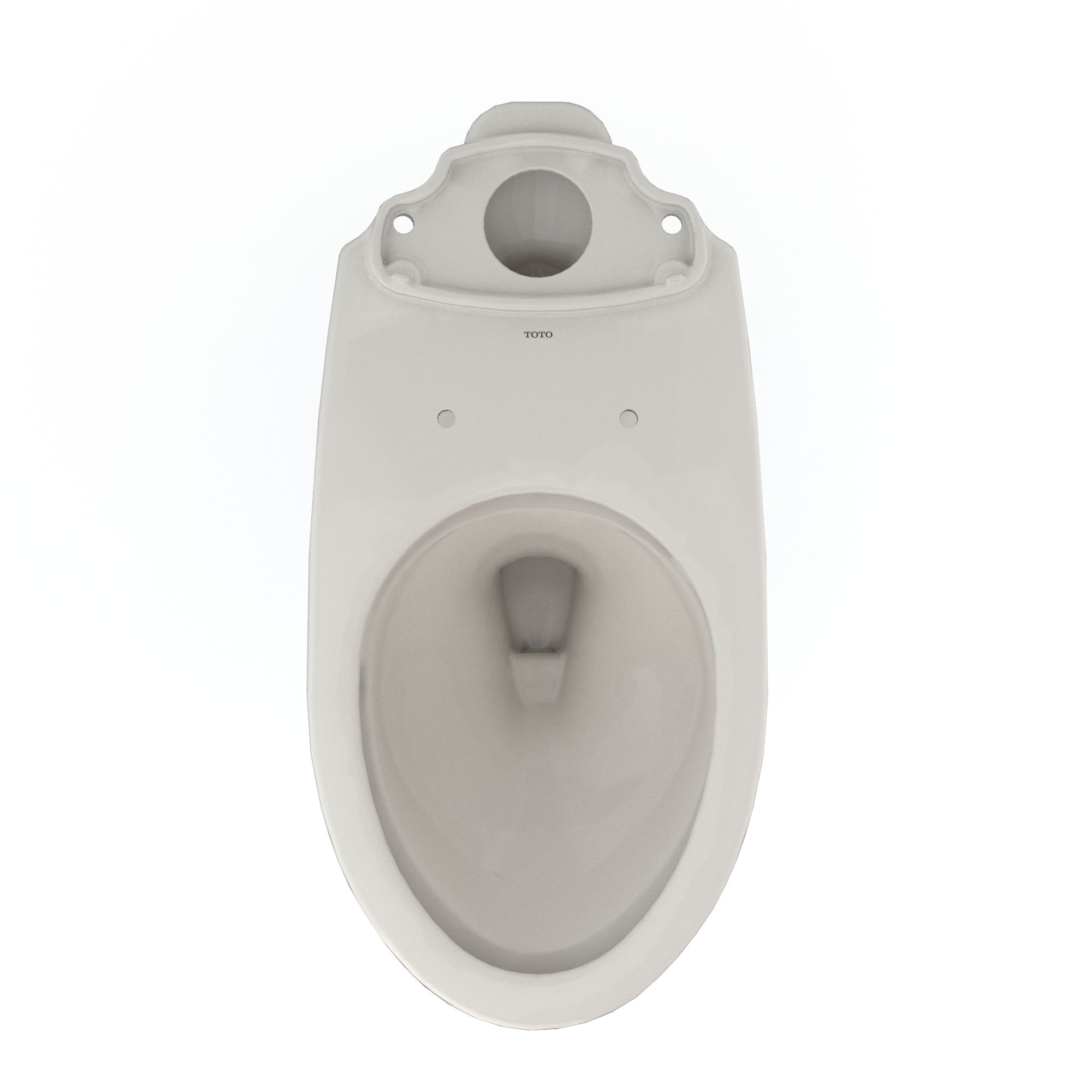 Taza de baño alargada de altura estándar en beige Sedona TOTO Drake con descarga Power Gravity de 12 pulgadas de Rough-In C776CEFG-12