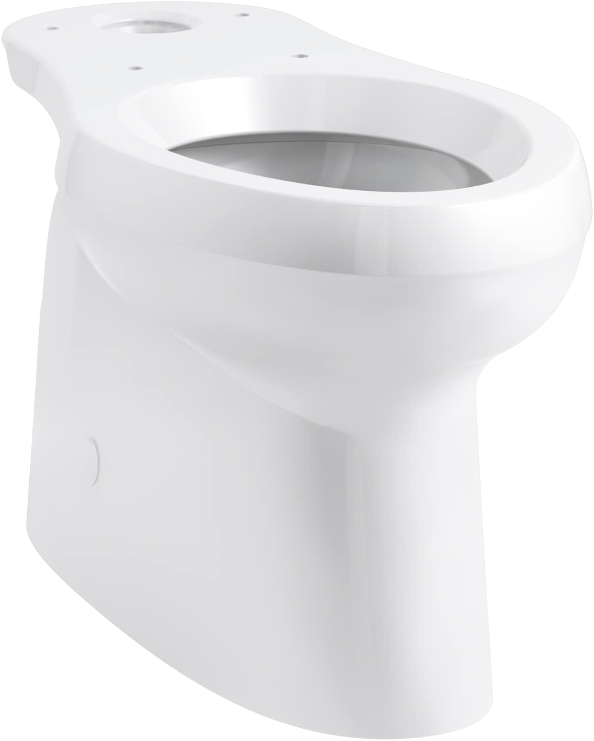 Taza de baño alargada a altura de silla KOHLER Cimarrón Blanca con descarga de 12 pulgadas K-5309-0