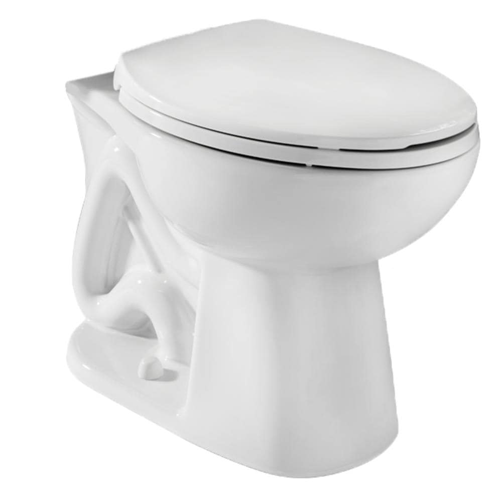 Taza de baño redonda de altura estándar en color blanco de Niagara Conservation Stealth con descarga de 12 pulgadas (30 cm) N7716.