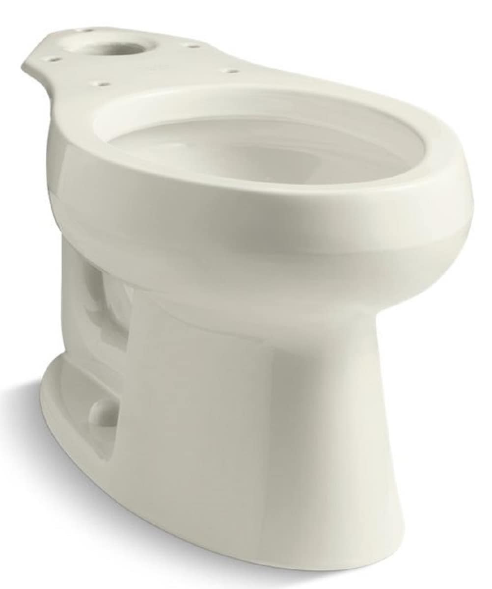Taza de baño alargada en color beige de altura estándar de la colección Wellworth de KOHLER con desagüe de 12 pulgadas - Modelo 4198-96