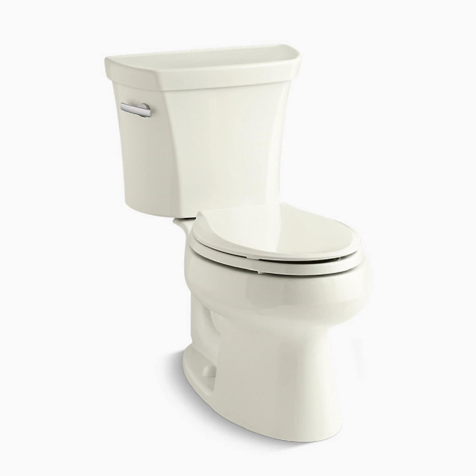Taza de baño alargada en color beige de altura estándar de la colección Wellworth de KOHLER con desagüe de 12 pulgadas - Modelo 4198-96