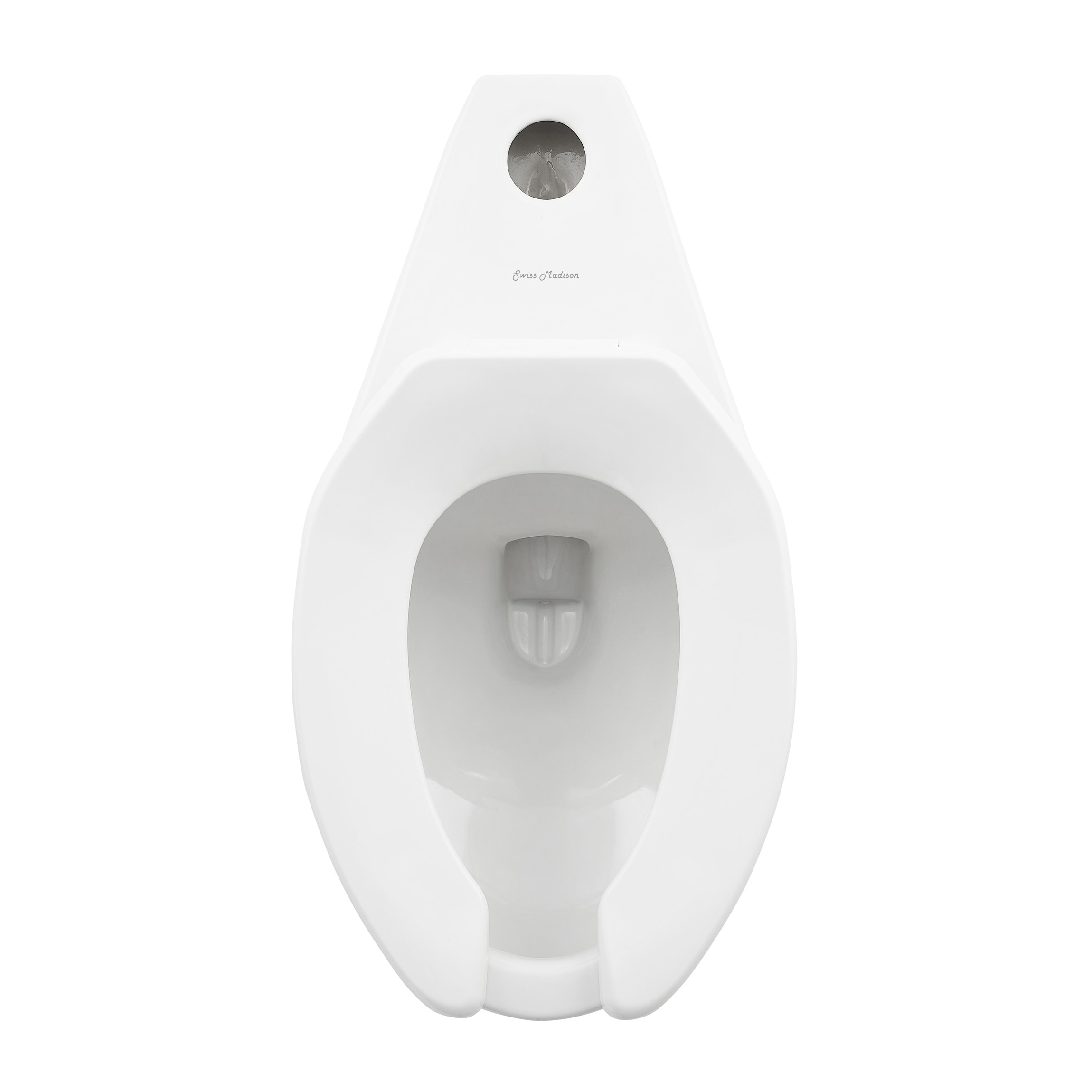Inodoro alargado de pared Swiss Madison Chalon en color blanco brillante con descarga de 7 pulgadas SM-25-CICHL03WH.