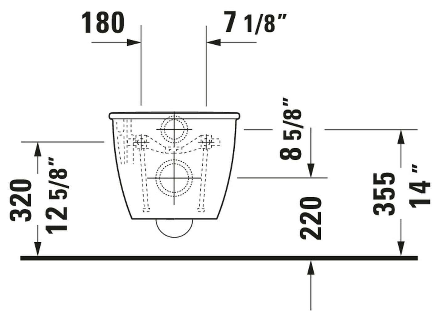 Inodoro Duravit Darling New Blanco con Taza Alargada y Altura Estándar 2545090092