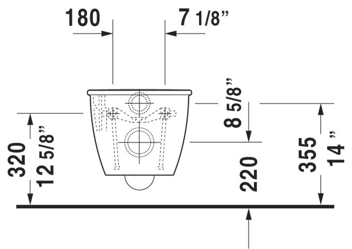 Inodoro Duravit Darling New Blanco con Taza Alargada y Altura Estándar 2545090092