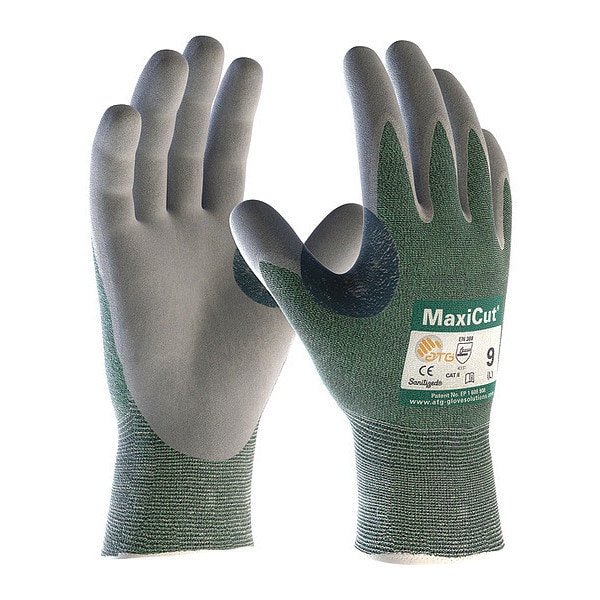 Guantes recubiertos resistentes al corte Pip, Nivel A2 de corte, calibre 15, verde, talla 3XL (12) - 18-570/XXXL.