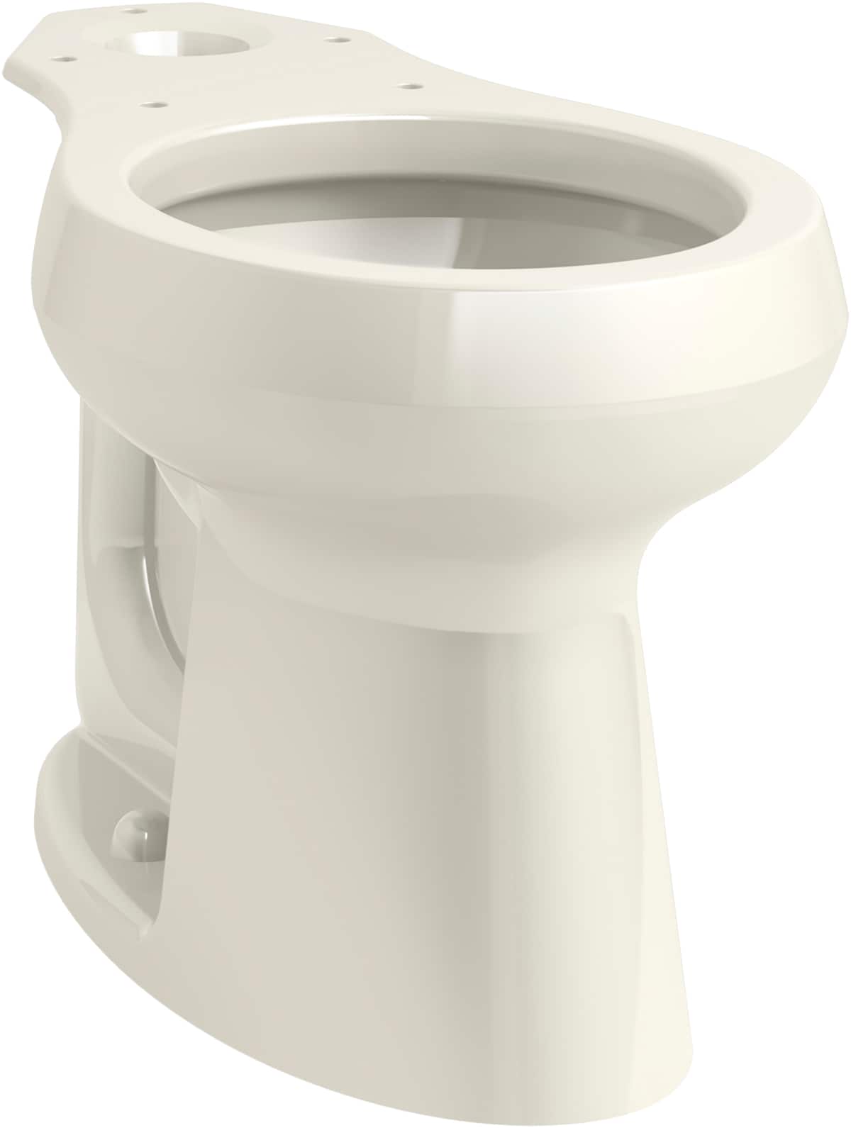 Taza de baño redonda con altura de silla en color beige de la línea Highline de KOHLER con 12 pulgadas de desplazamiento bruto - K-5393-96