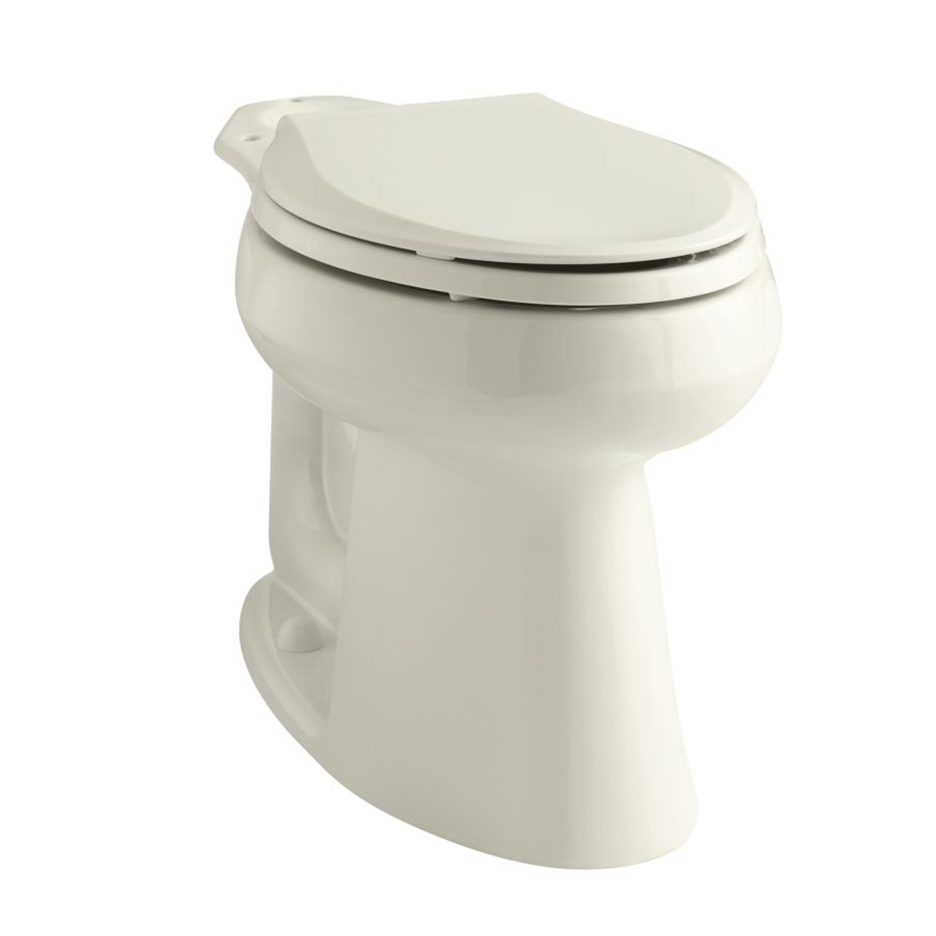 Bol de inodoro alargado en color Biscuit de altura de silla Highline de KOHLER con descarga de 10 pulgadas.