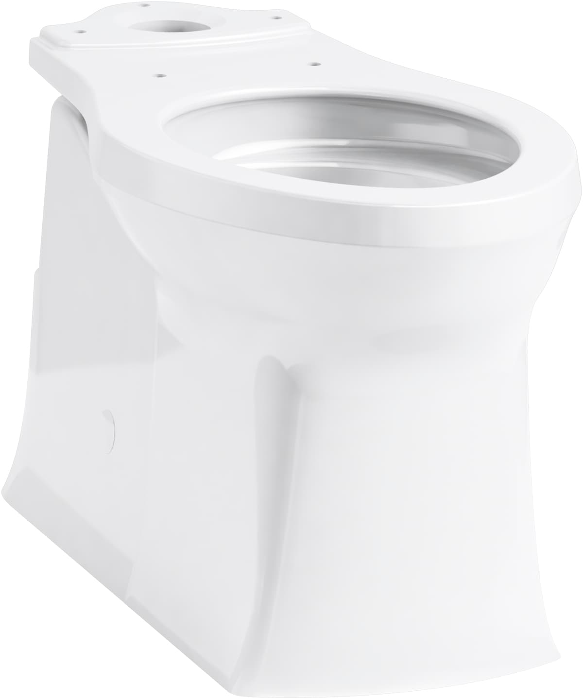 Taza de baño alargada de altura de silla blanca KOHLER Corbelle con descarga de 12 pulgadas - K-4144-0.