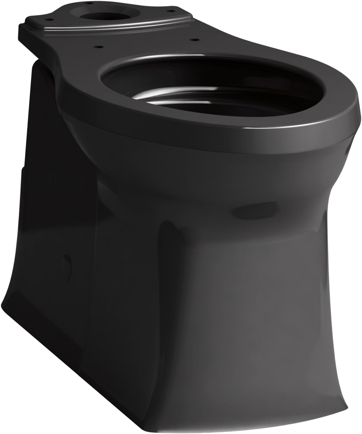 Taza de baño alargada negra Corbelle de altura de silla de 12 pulgadas de KOHLER K-4144-7