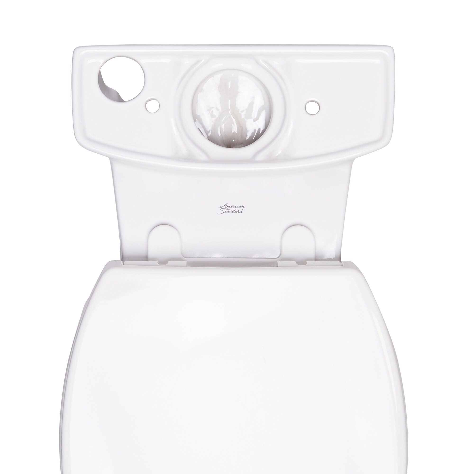 Taza de baño alargada de altura de silla American Standard Cadet en blanco con 12 pulgadas de separación áspera 3075000.020