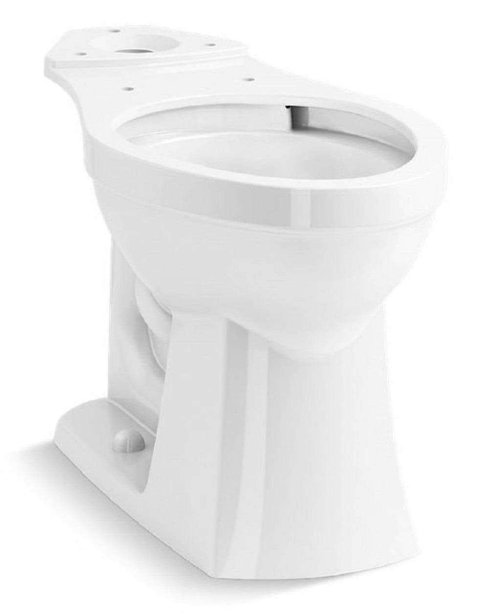 Taza de baño alargada en color blanco de altura de silla y con distancia de 12 pulgadas, modelo 32809-0 de KOHLER