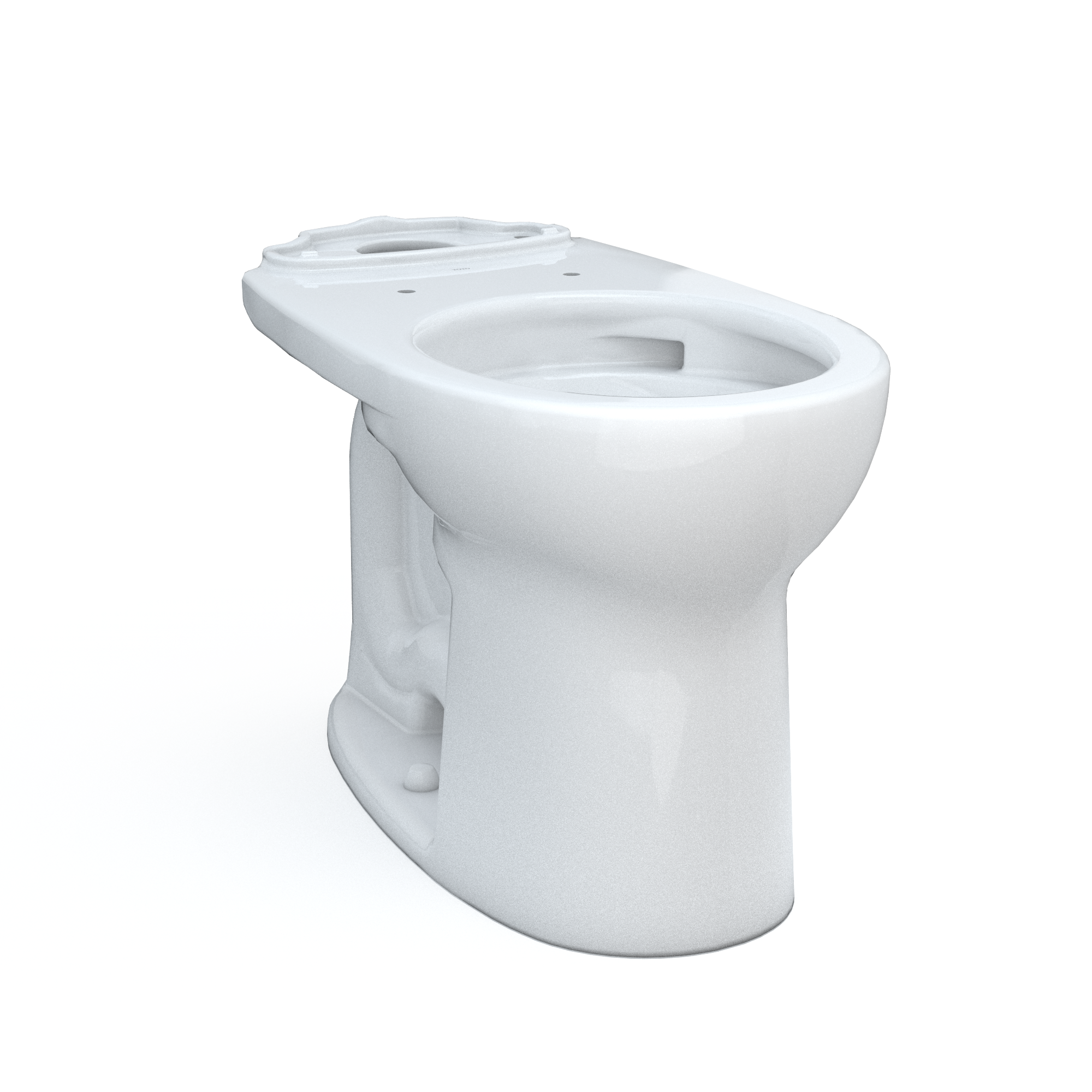 Taza de baño redonda de altura estándar color blanco de algodón TOTO Drake con 12 pulgadas de espaciamiento áspero C775CEFG-01