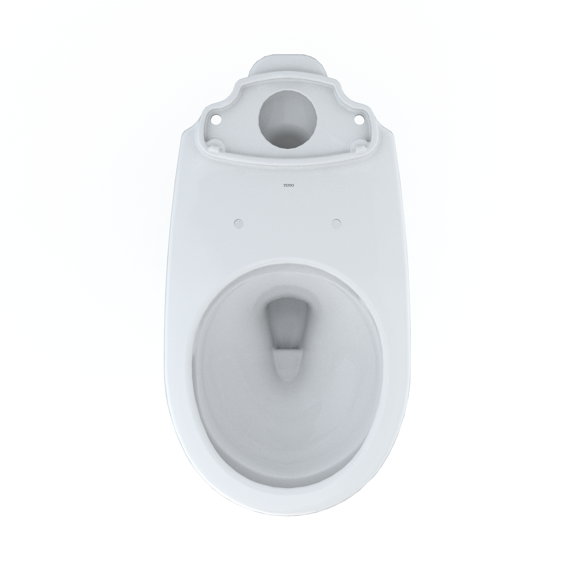 Taza de baño redonda de altura estándar color blanco de algodón TOTO Drake con 12 pulgadas de espaciamiento áspero C775CEFG-01