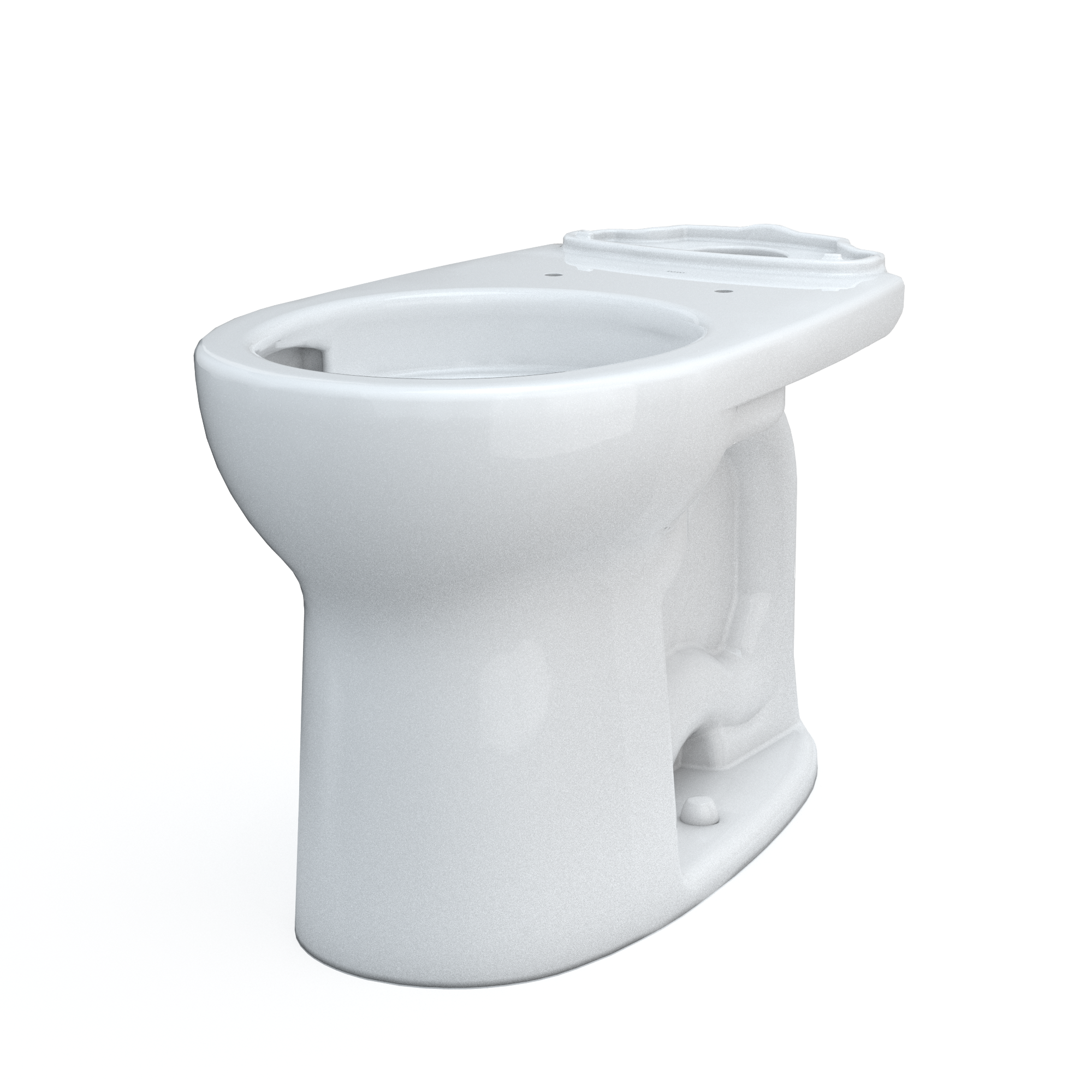 Taza de baño redonda de altura estándar color blanco de algodón TOTO Drake con 12 pulgadas de espaciamiento áspero C775CEFG-01