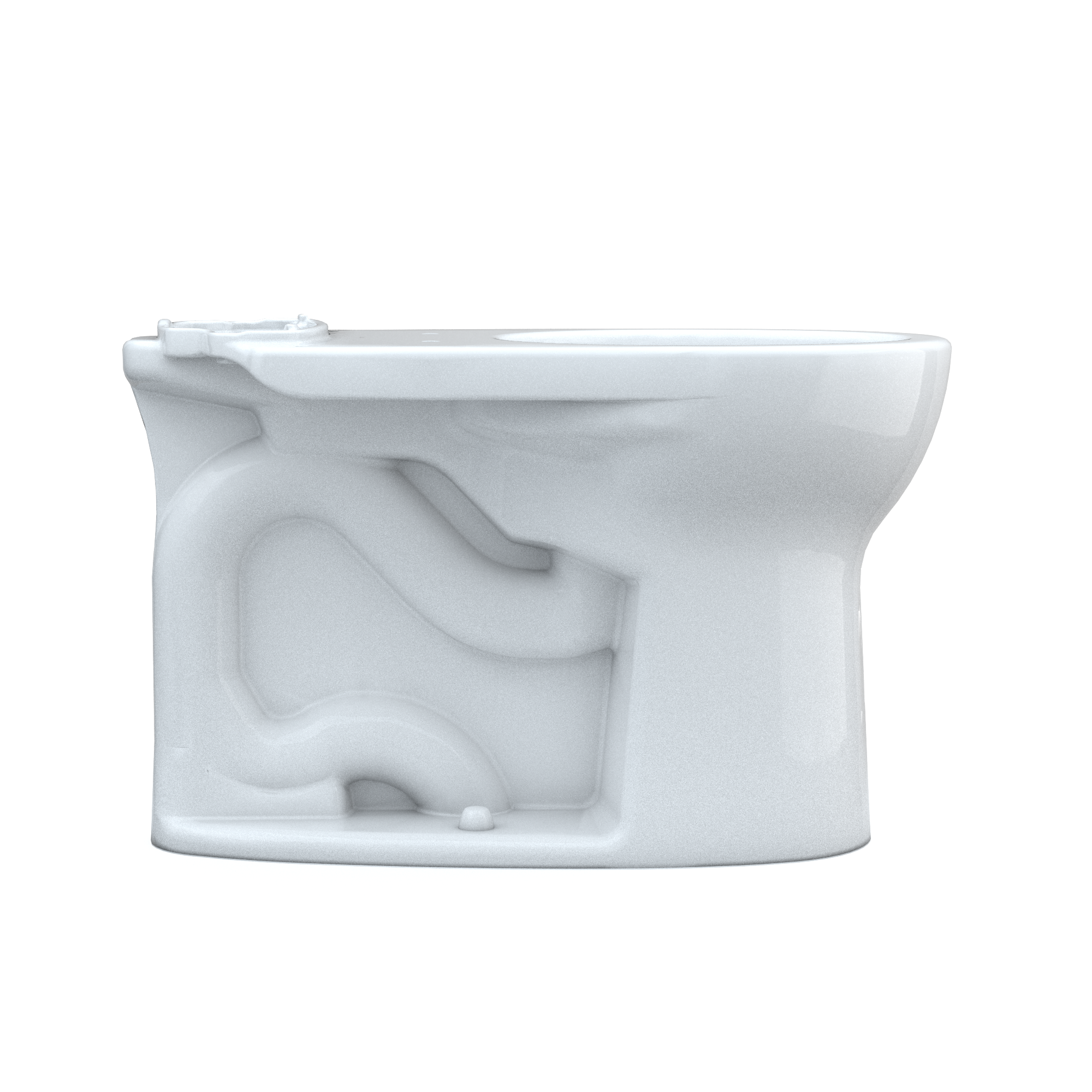 Taza de baño redonda de altura estándar color blanco de algodón TOTO Drake con 12 pulgadas de espaciamiento áspero C775CEFG-01