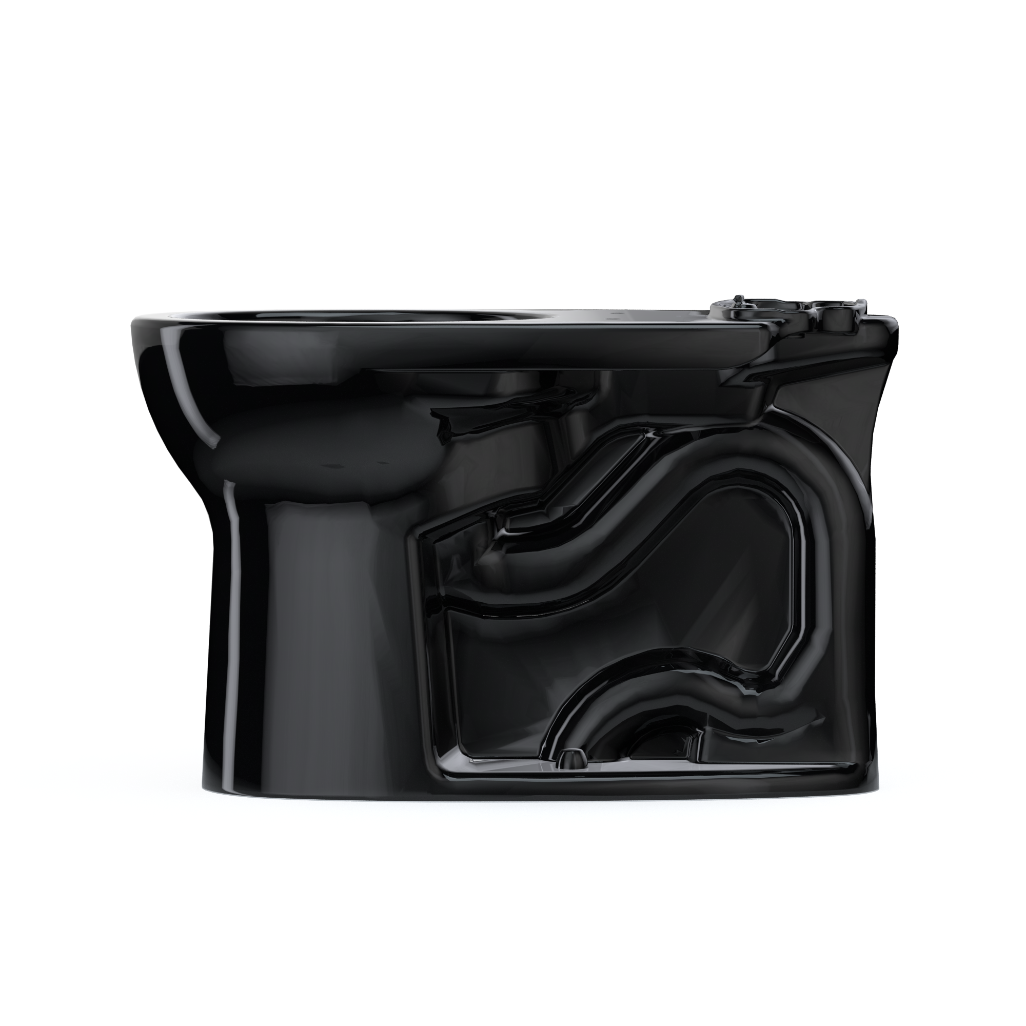 Taza de baño redonda en color ébano estilo estándar TOTO Drake con altura estándar y desagüe de 12 pulgadas - C775CEF-51
