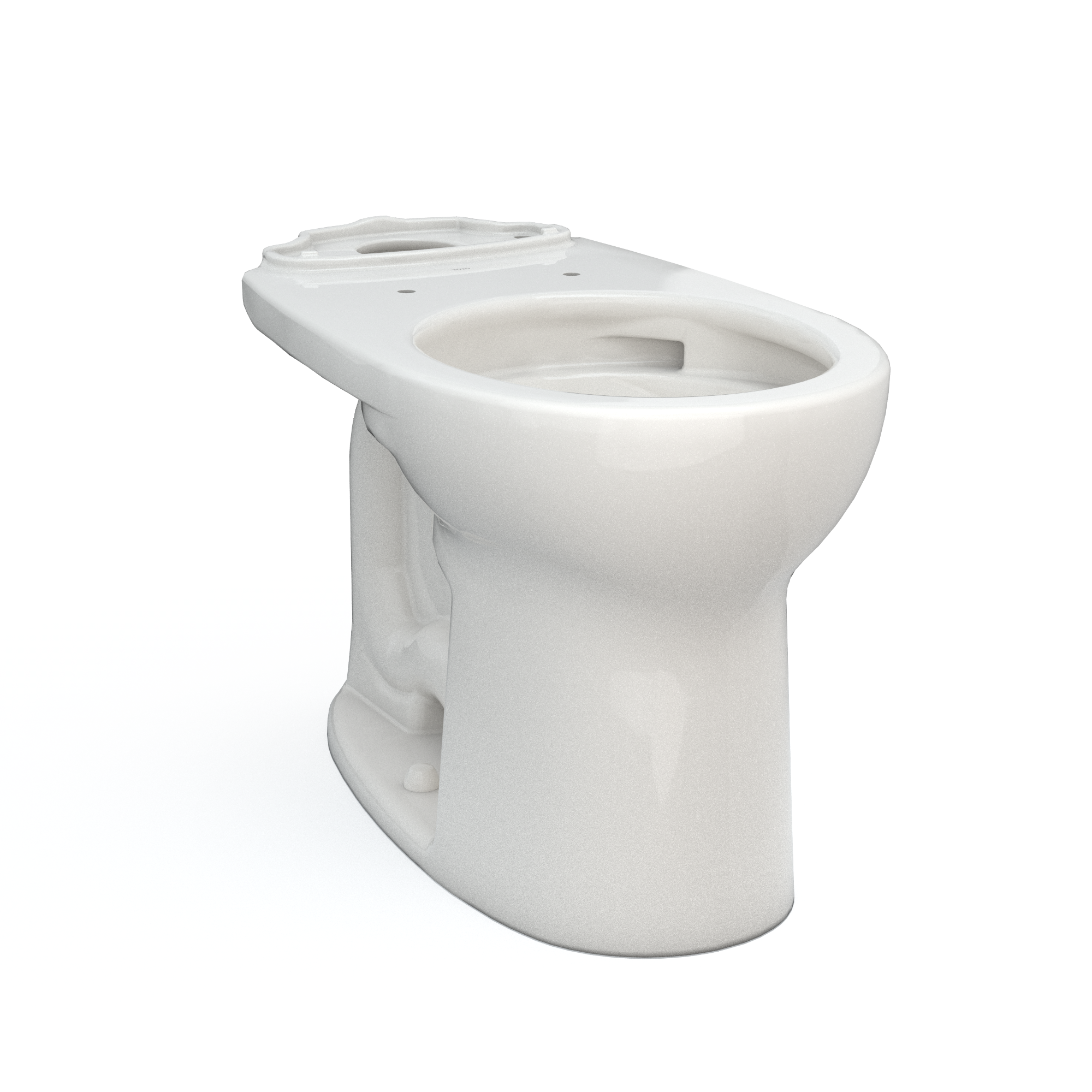 Taza de baño redonda de altura estándar en color blanco colonial de la marca TOTO Drake con desagüe de 12 pulgadas - modelo C775CEFG-11.