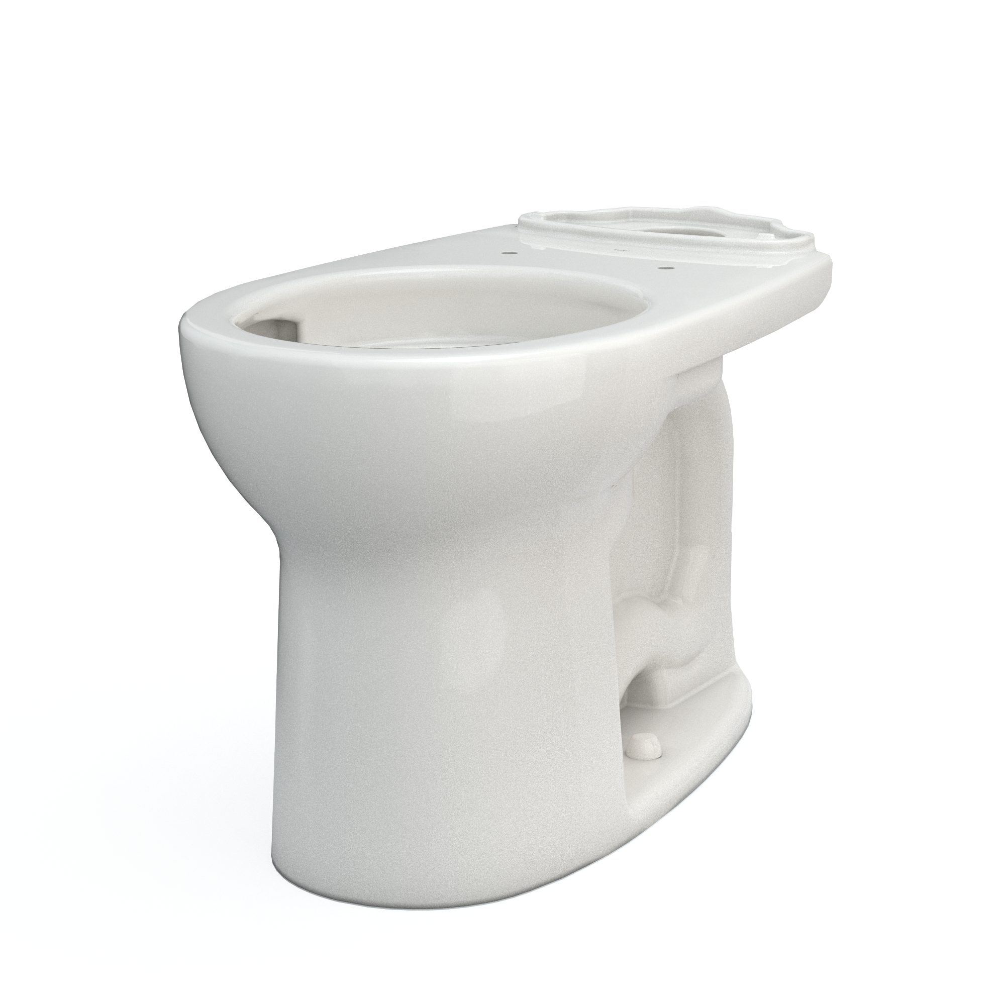 Taza de baño redonda de altura estándar en color blanco colonial de la marca TOTO Drake con desagüe de 12 pulgadas - modelo C775CEFG-11.