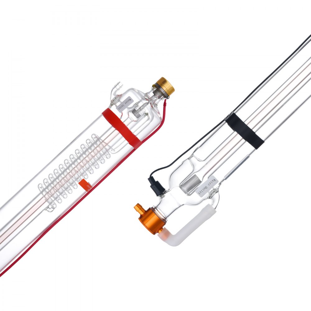 VEVOR 90W CO2 Laser Tube 49.2 in / 1250 mm Borosilicate Glass Laser Cutter Tube - CO2JGG90W000YYZS2V9