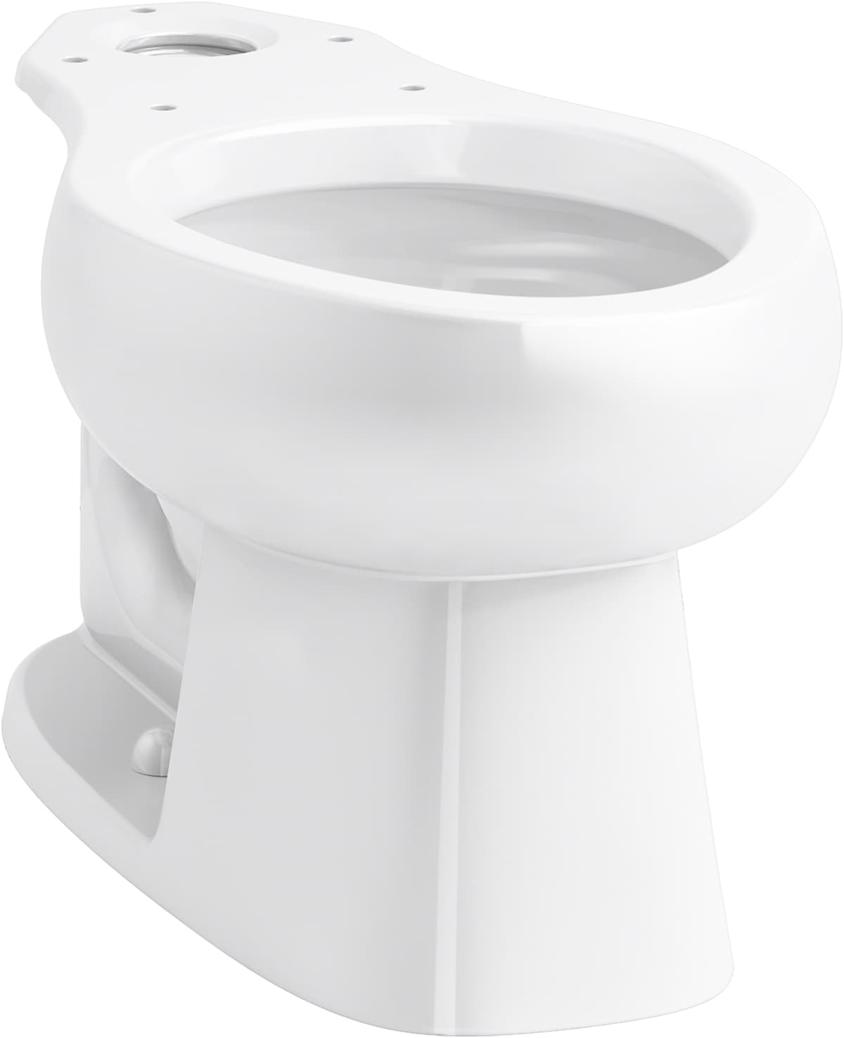 Bowl de inodoro alargado de altura de silla en blanco Windham KOHLER con 12 pulgadas de descarga bruta 403217-0