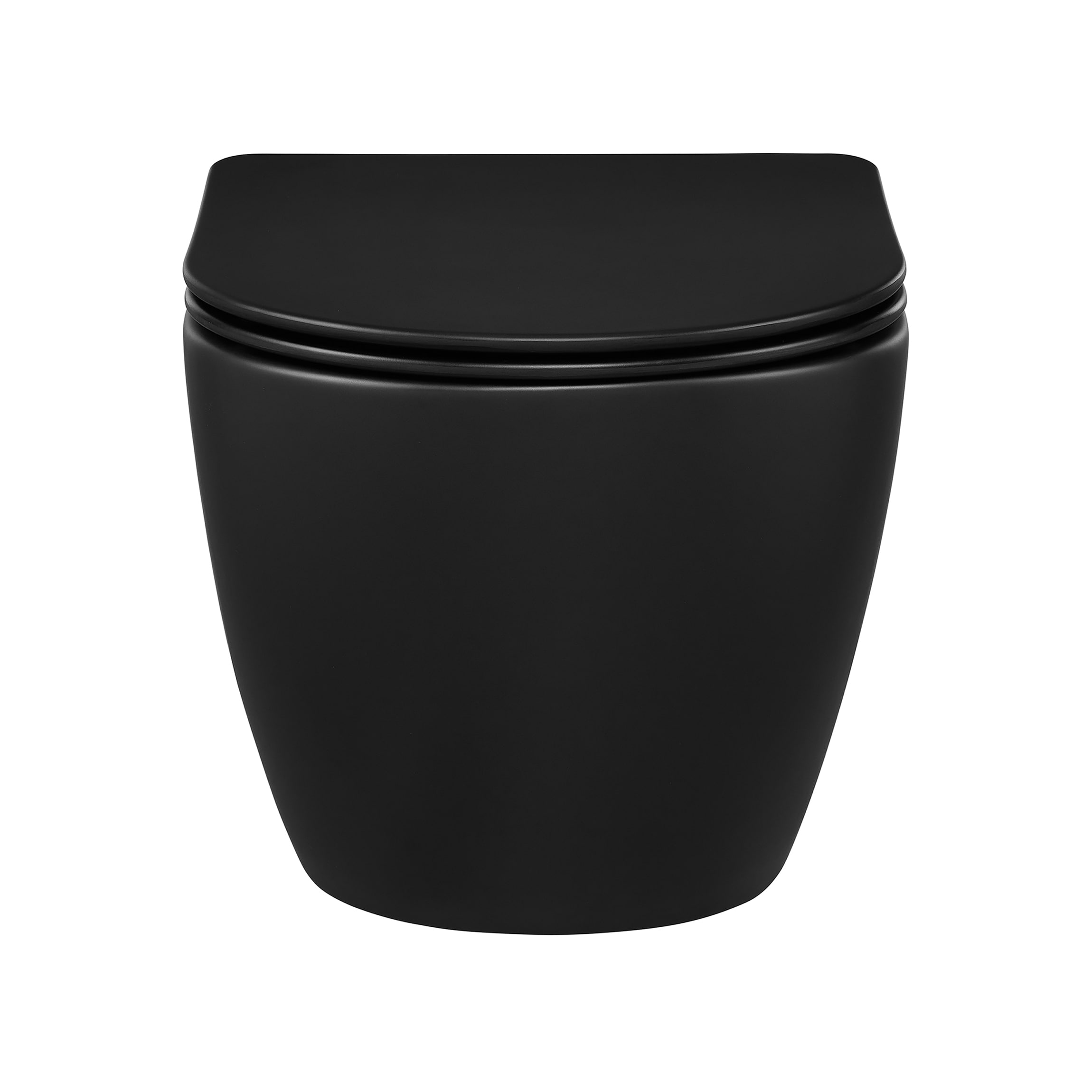 Bowl de baño colgante alargado en color negro mate Angers de Swiss Madison SM-25-BFANG05BK