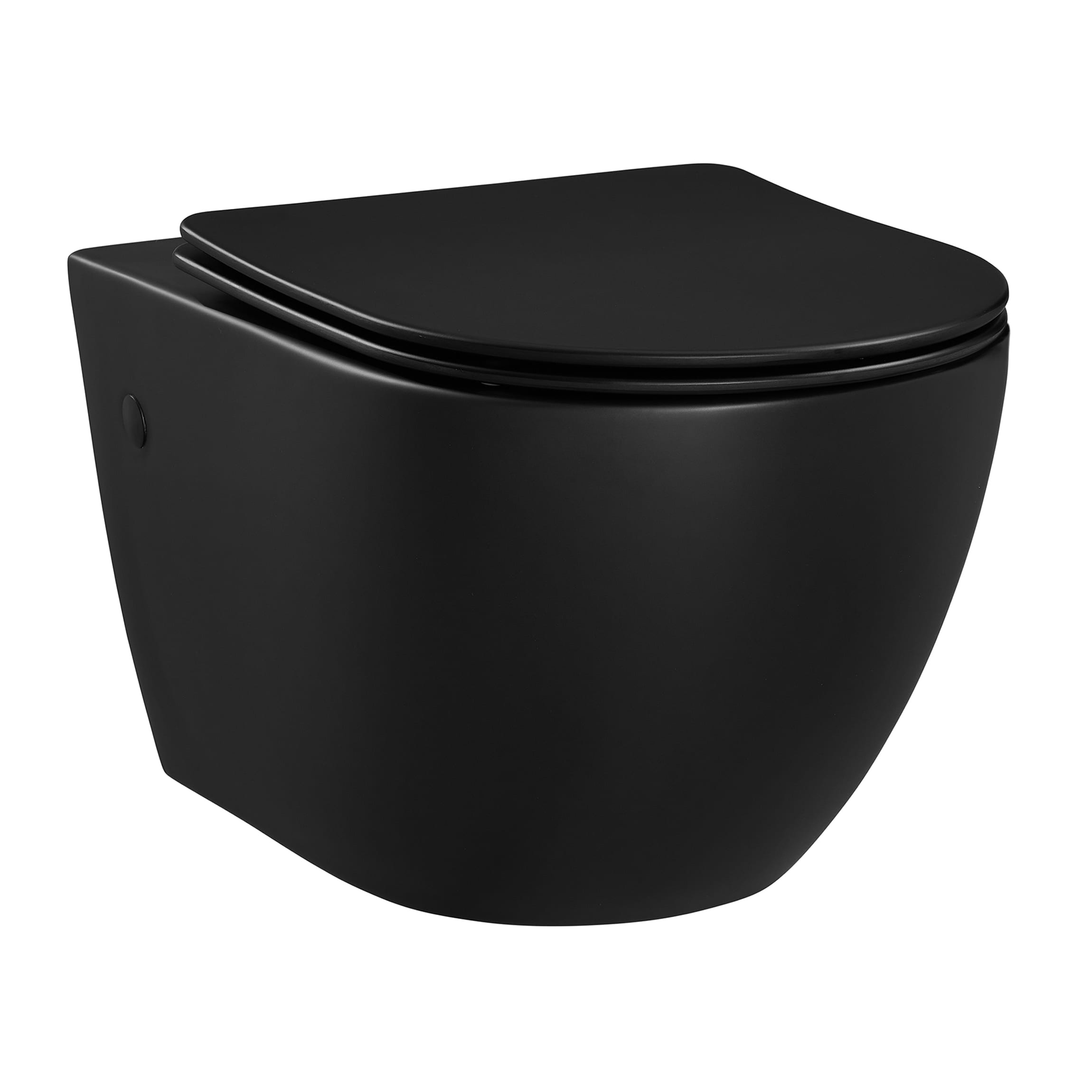 Bowl de baño colgante alargado en color negro mate Angers de Swiss Madison SM-25-BFANG05BK