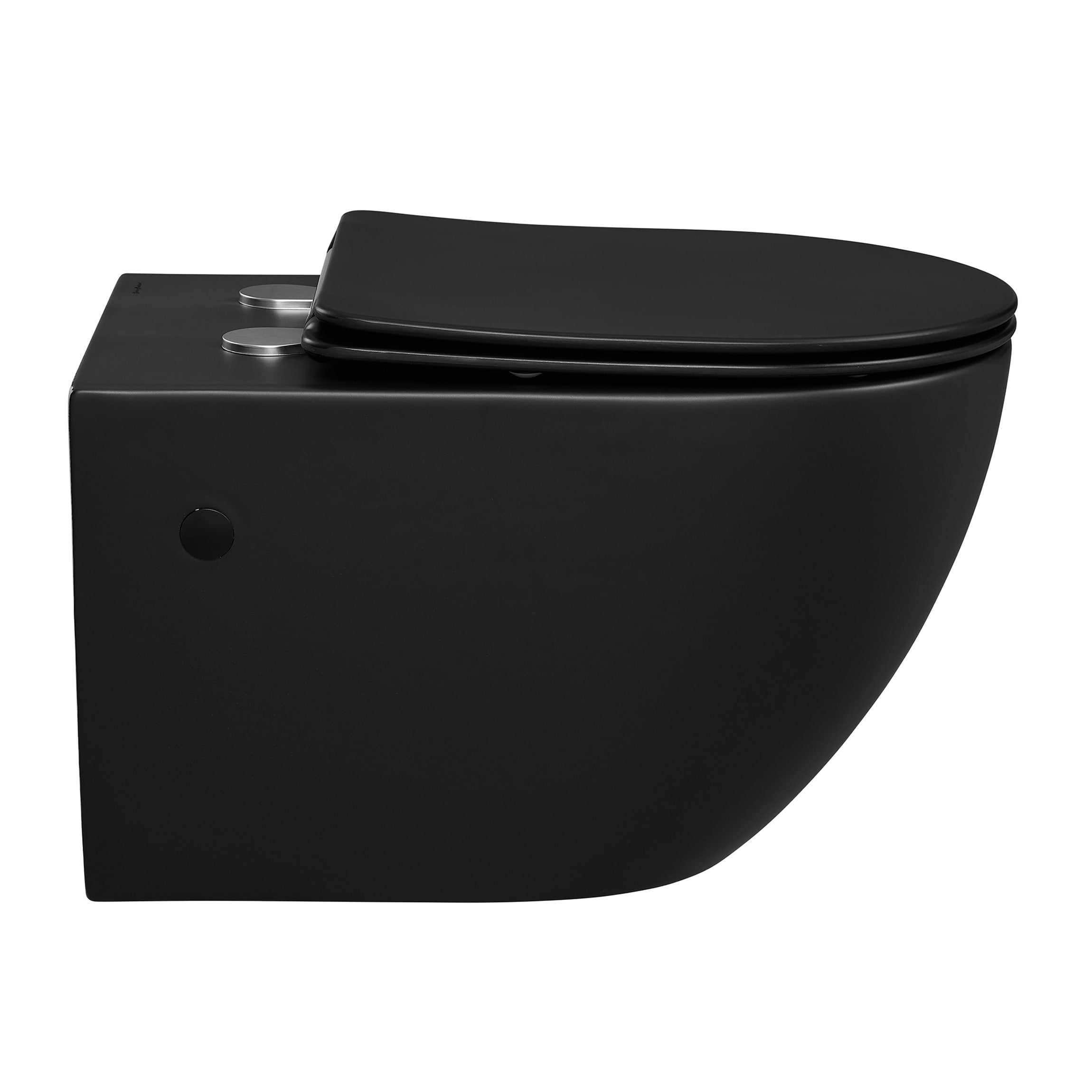 Bowl de baño colgante alargado en color negro mate Angers de Swiss Madison SM-25-BFANG05BK