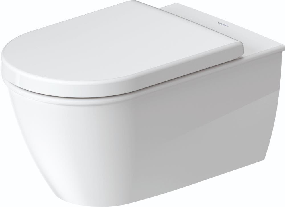 Taza de baño alargada Duravit Darling New en blanco, altura estándar