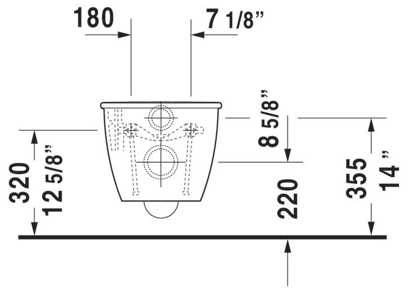 Taza de baño alargada Duravit Darling New en blanco, altura estándar