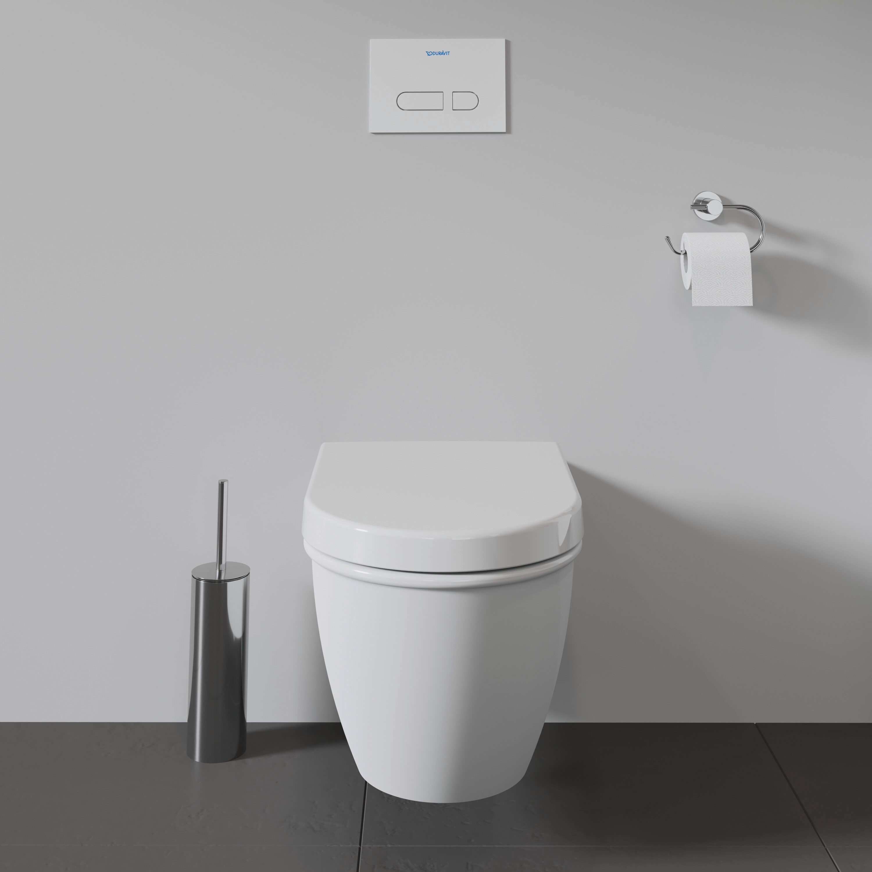 Taza de baño alargada Duravit Darling New en blanco, altura estándar