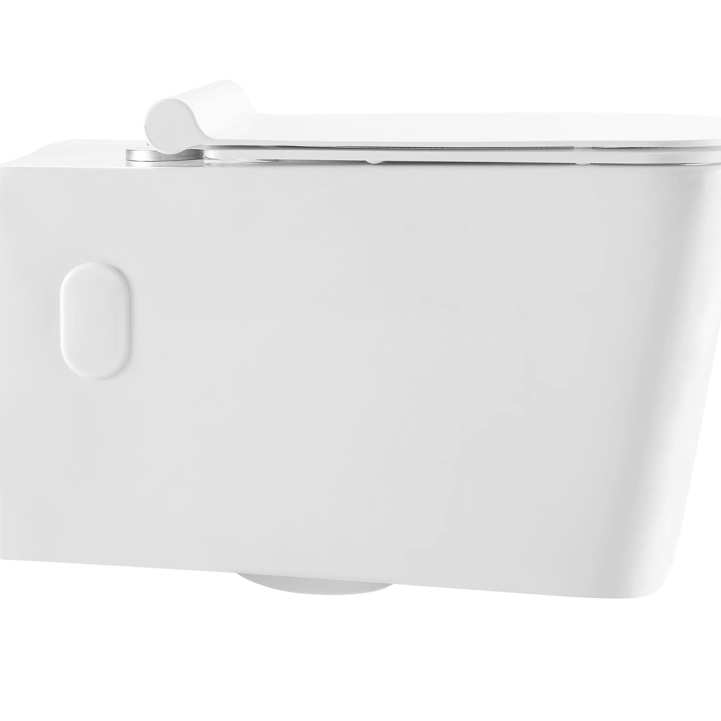 Inodoro cuadrado blanco brillante Swiss Madison Bastille de altura estándar SM-25-BFBAS03WH