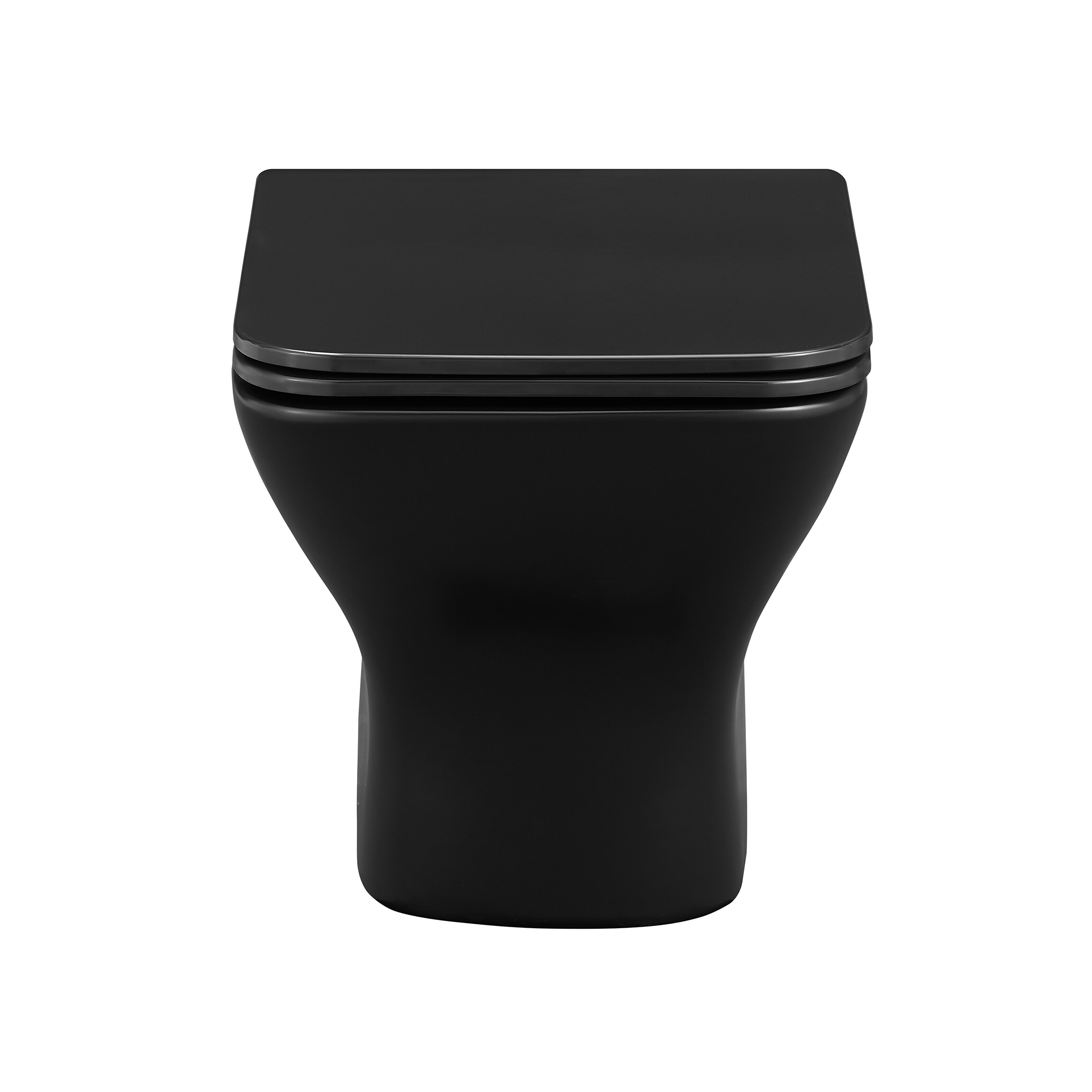 Inodoro suspendido cuadrado Swiss Madison Charme en negro mate SM-25-BFCHR04BK.