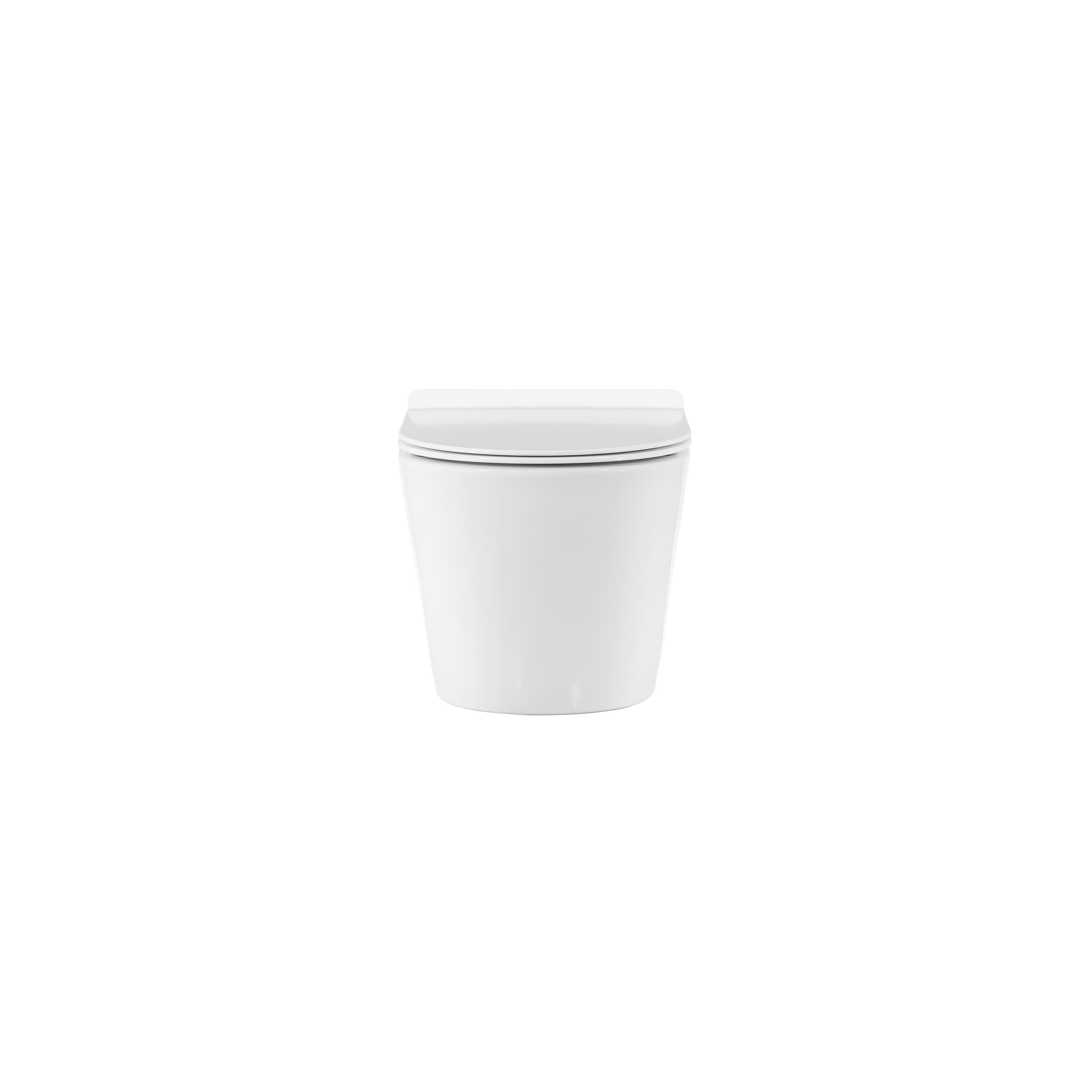 Taza de baño redonda de pared color blanco brillante Lucerna de Swiss Madison SM-25-BFLUC05WH