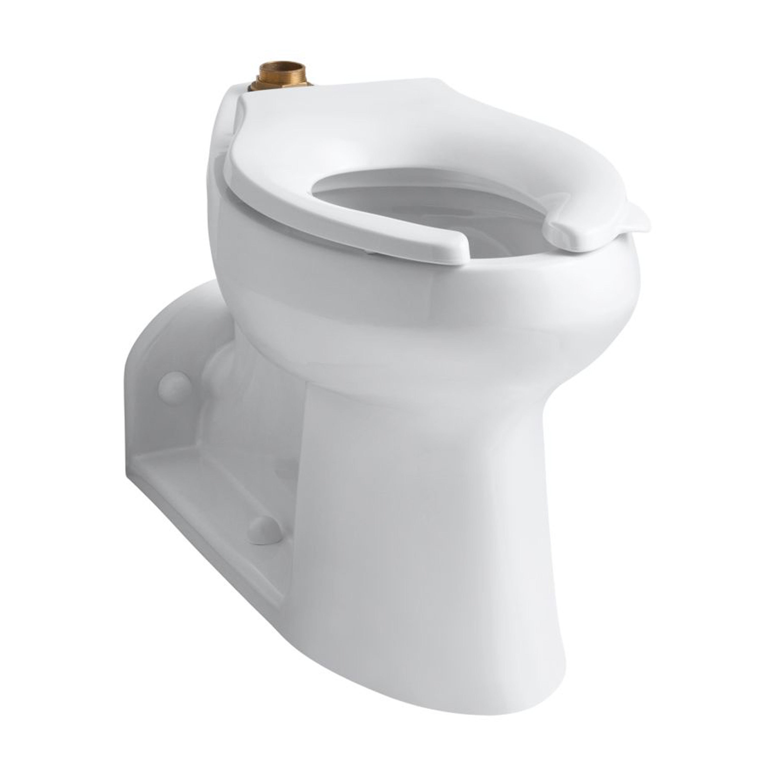 Taza de baño comercial alargada de altura de silla en blanco Kohler Anglesey de 4.5 pulgadas de desfase