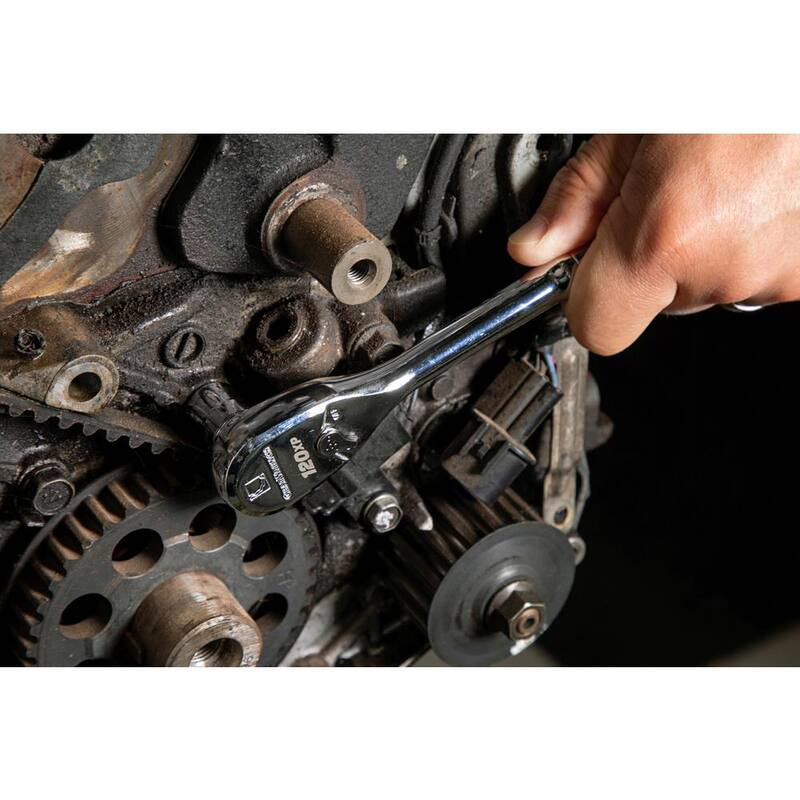 Juego de herramientas mecánicas GEARWRENCH 120XP de 3/8 pulgadas, con trinquete y dados estándar y profundos de 6 puntos SAE/métricos (56 piezas) - 80550P