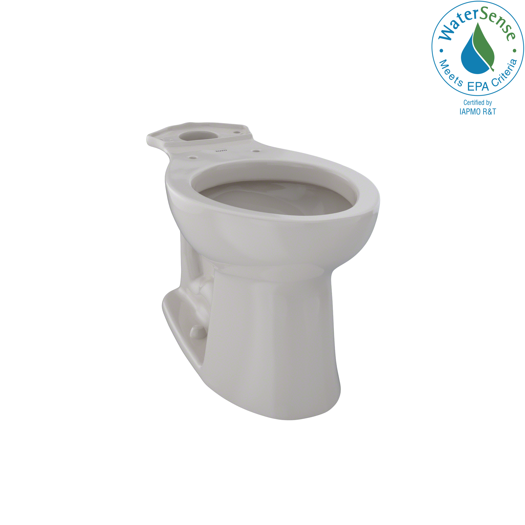 Taza de baño alargada en color beige sedona con altura de silla entrada TOTO, descarga de 12 pulgadas- C244EF-12