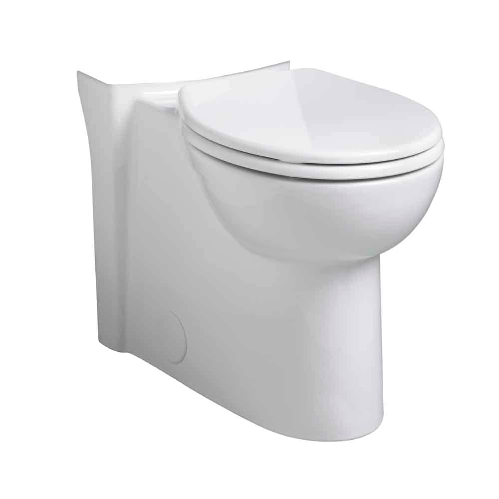 Taza de baño redonda de altura de silla American Standard Cadet Blanco con 12 pulgadas de distancia al muro.