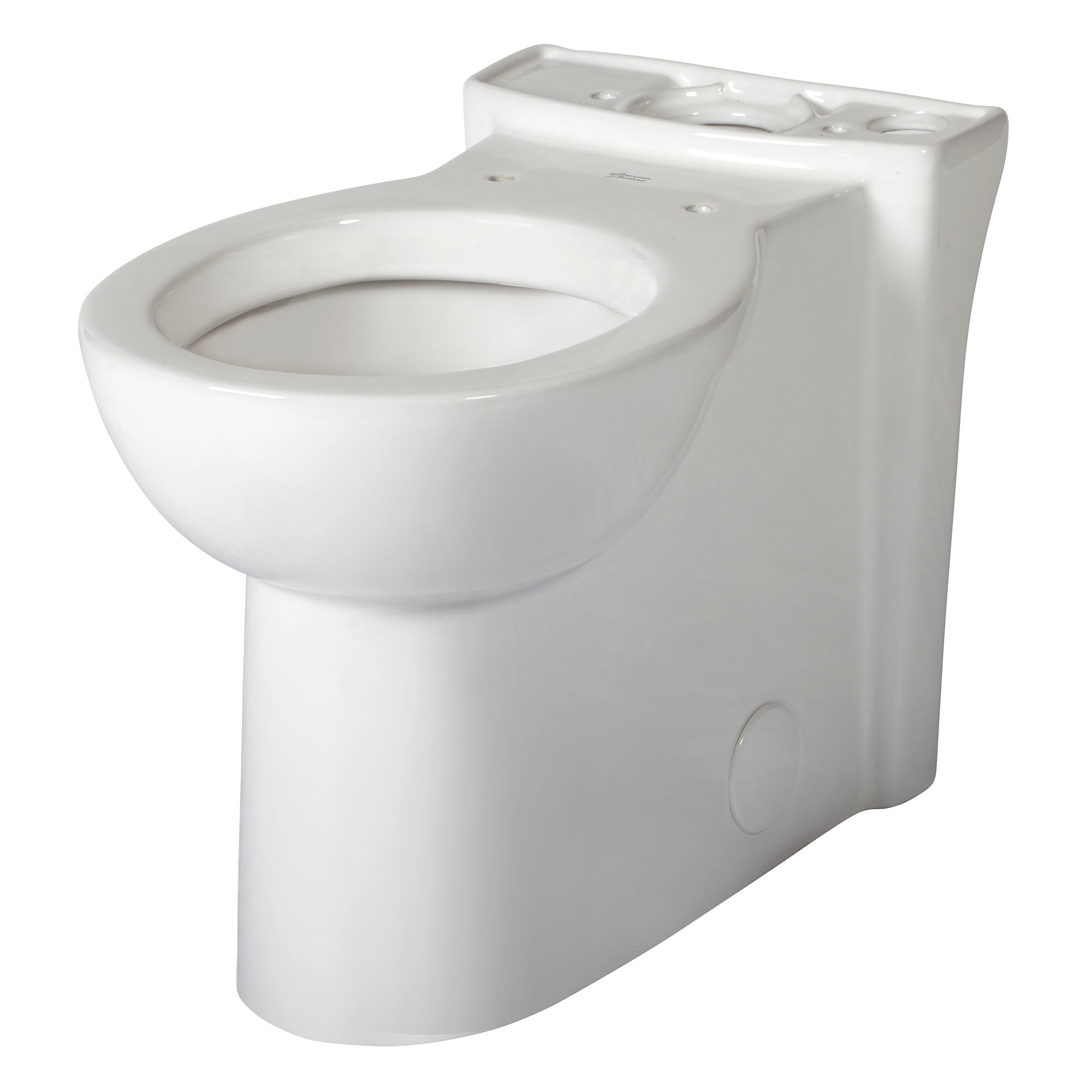 Taza de baño redonda de altura de silla American Standard Cadet Blanco con 12 pulgadas de distancia al muro.