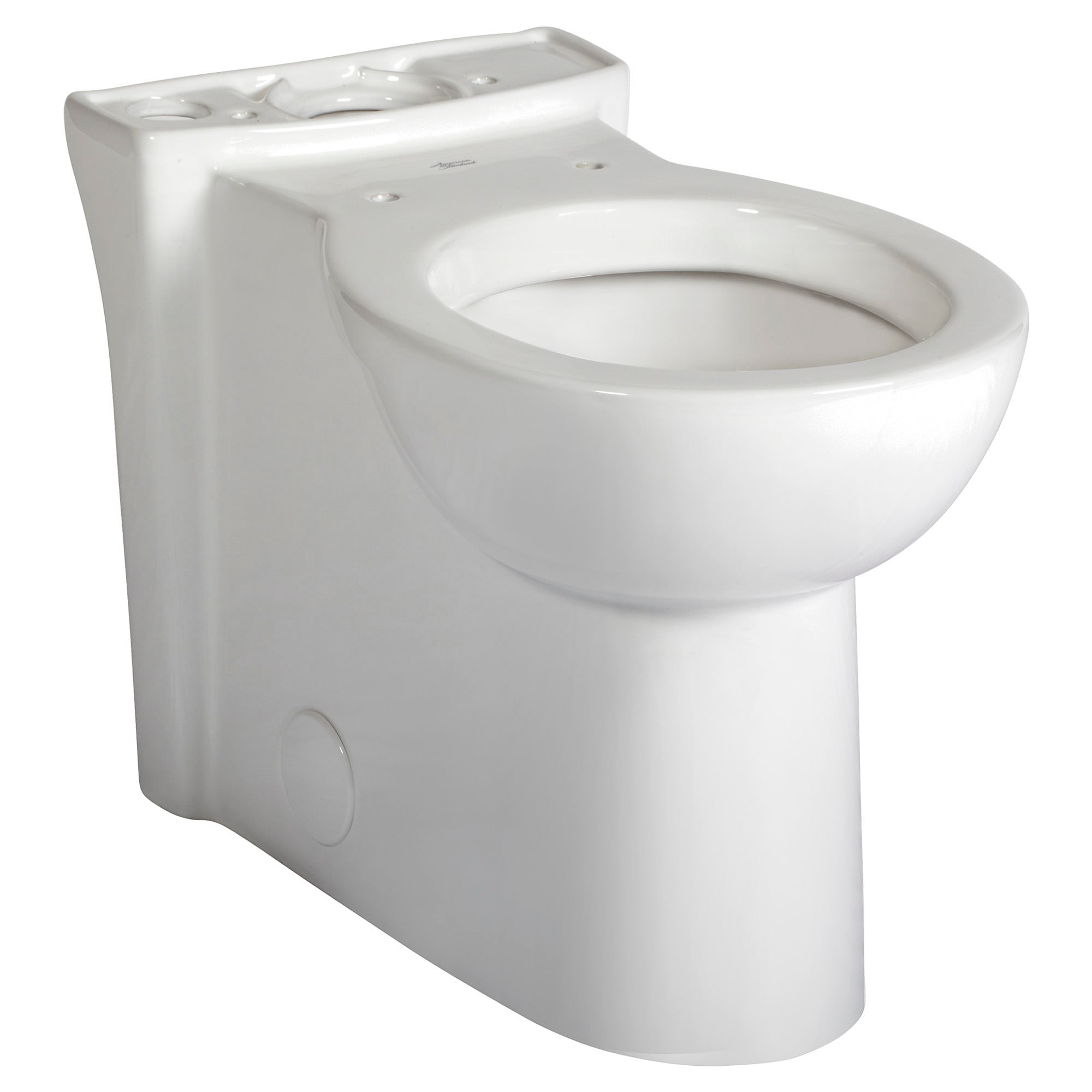 Taza de baño redonda de altura de silla American Standard Cadet Blanco con 12 pulgadas de distancia al muro.