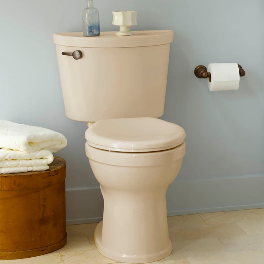Taza de baño alargada American Standard Champion Pro BONE con altura de silla de 12 pulgadas de despeje - Instalación de 30.5 cm (12 pulgadas) 3195A101.021.