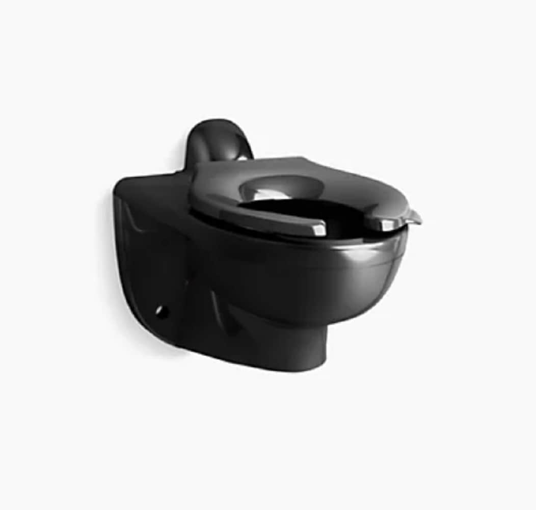 Inodoro de pared alargado en negro KOHLER K-84323-7