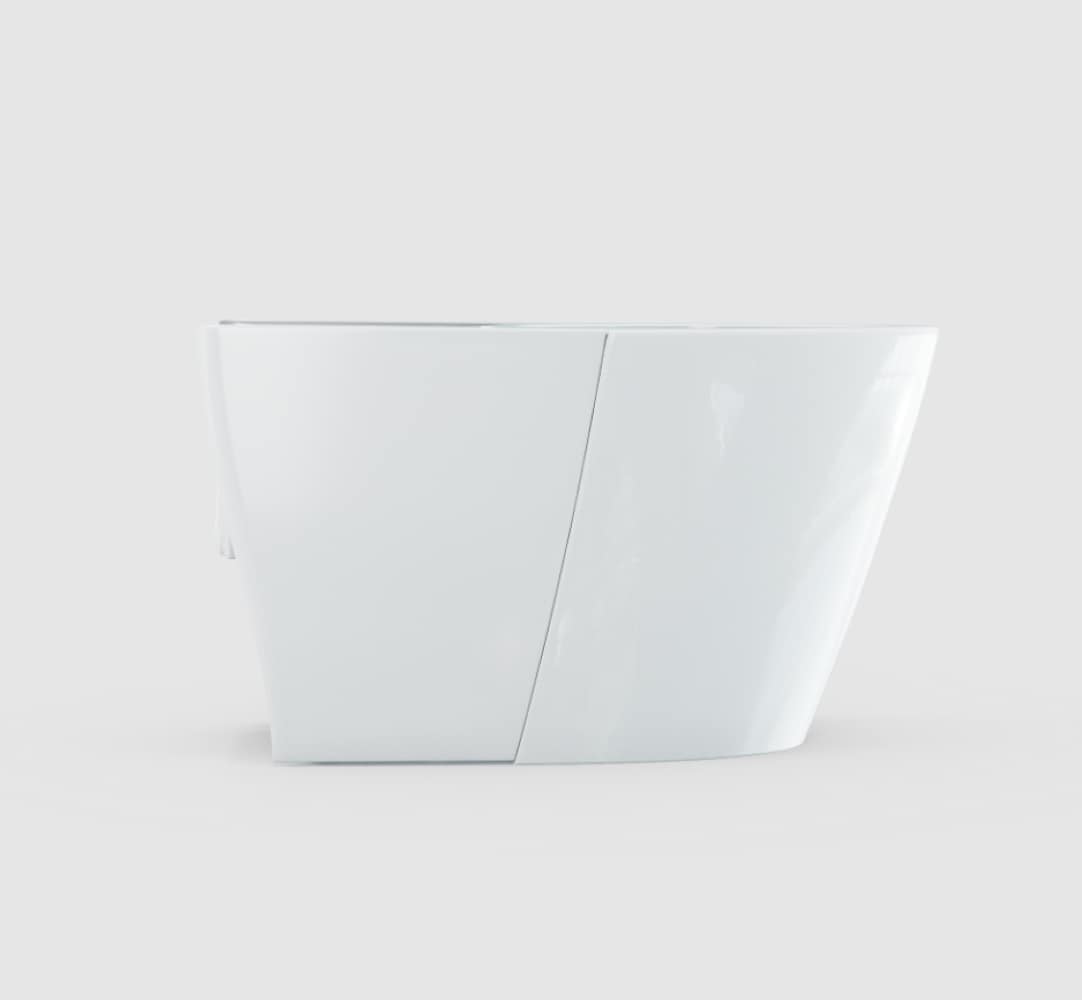 Taza de baño alargada de altura personalizada en blanco de algodón TOTO Neorest 12 pulgadas de descarga áspera CT7631CEMFG-01