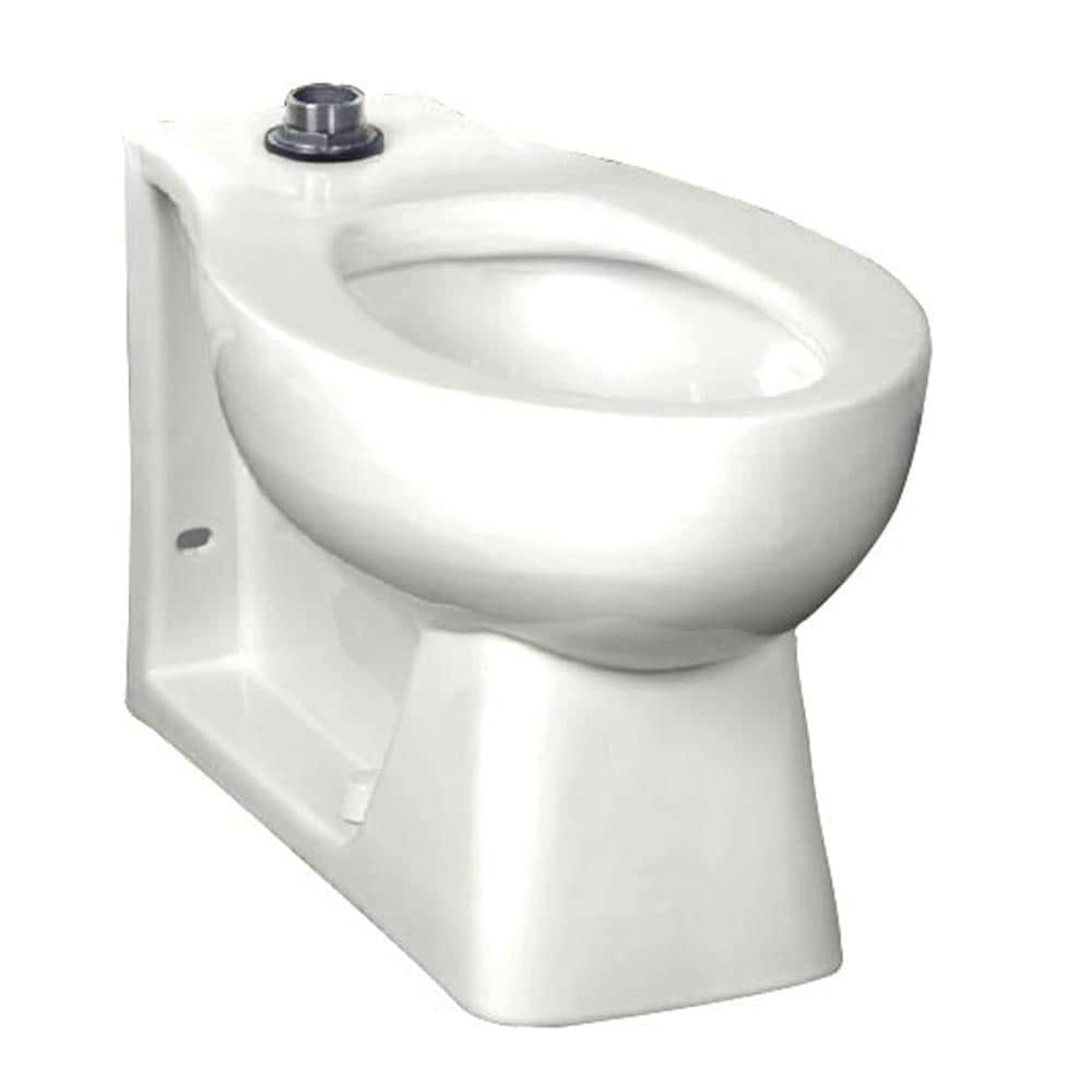 Taza de baño alargada American Standard Huron en color blanco, altura de silla, 12 pulgadas de instalación 3312001.020.