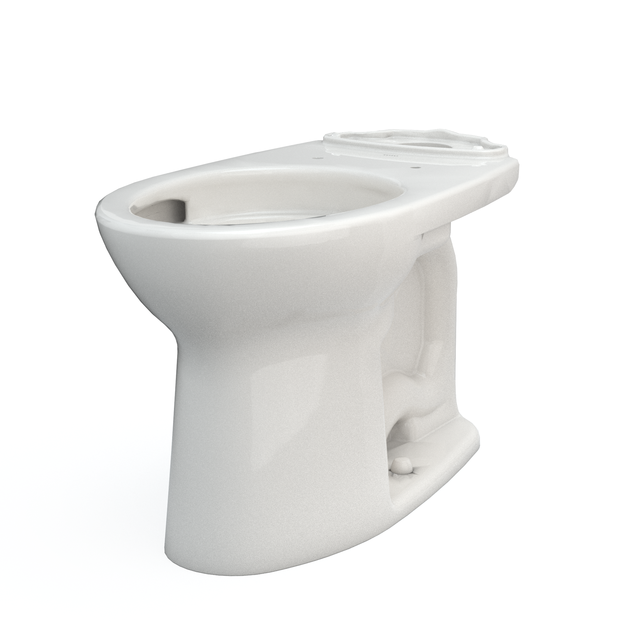 Taza de baño alargada en color blanco colonial TOTO Drake a altura estándar con descarga de 12 pulgadas - Modelo C776CEG-11